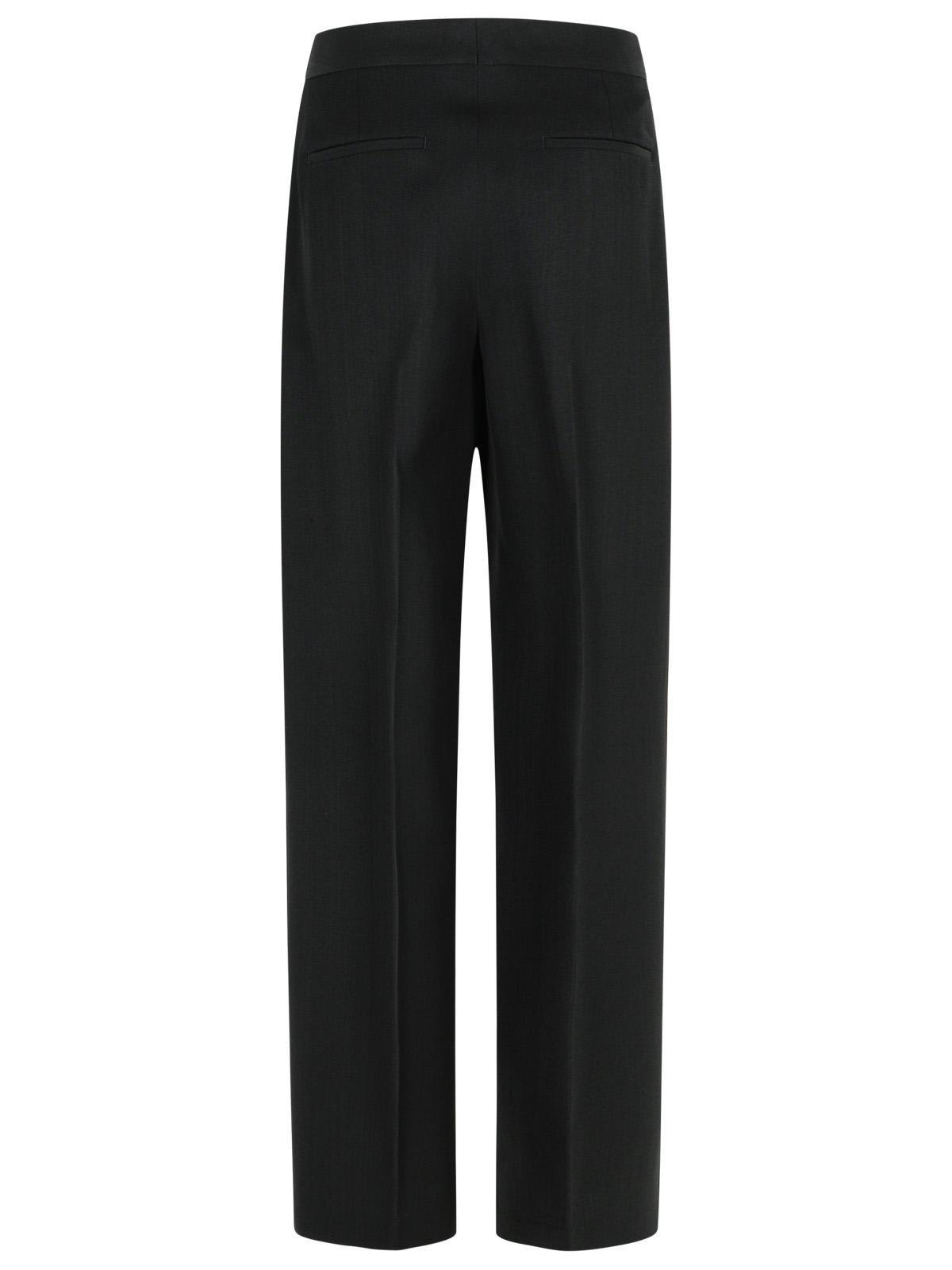 Jil Sander Black Wool Pant In Black
