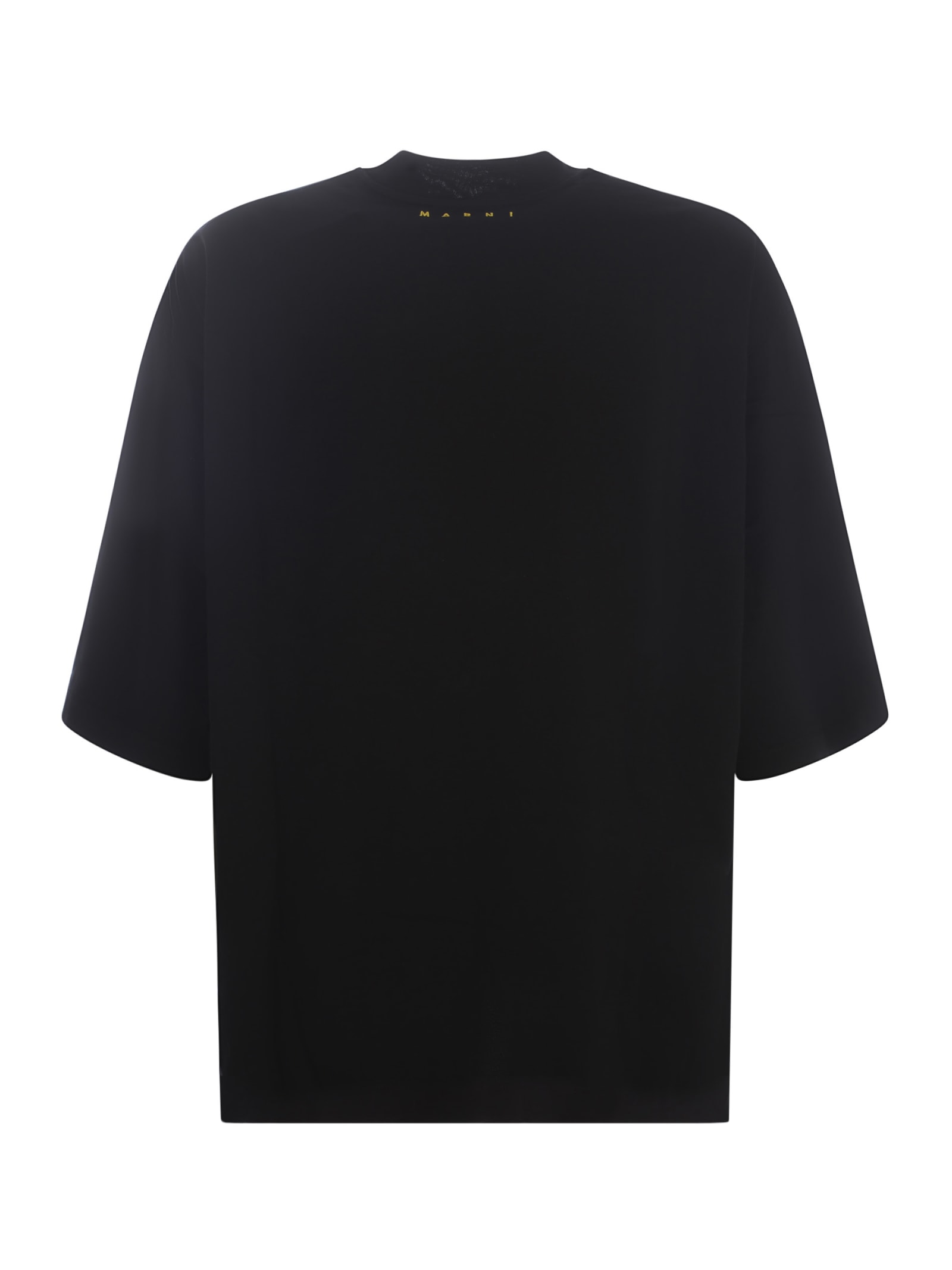 Shop Marni T-shirt  Made Of Cotton In Black