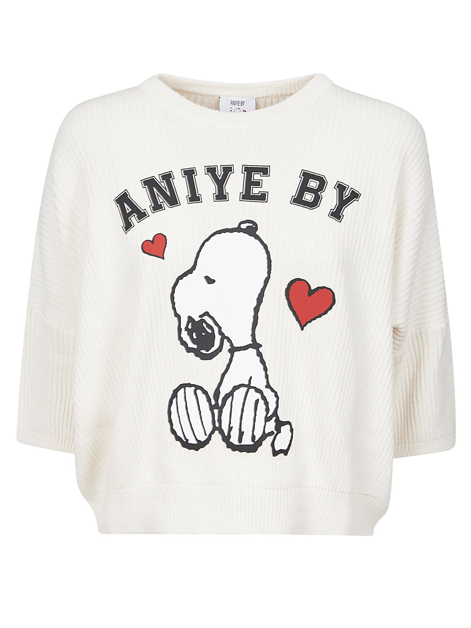 Aniye By Logo Print Top In Bianco