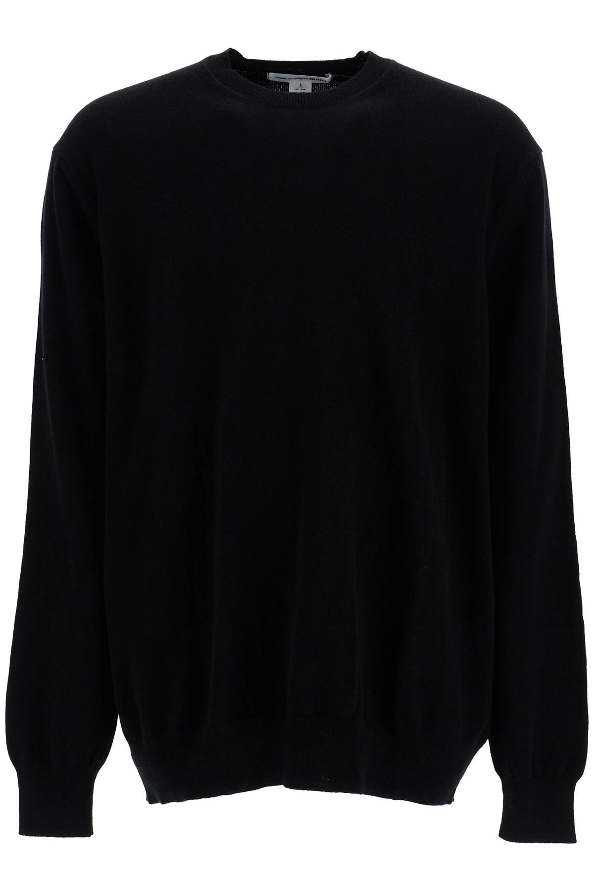 Shop Comme Des Garçons Shirt Wool Yarn Pullover Sweater In Black (black)