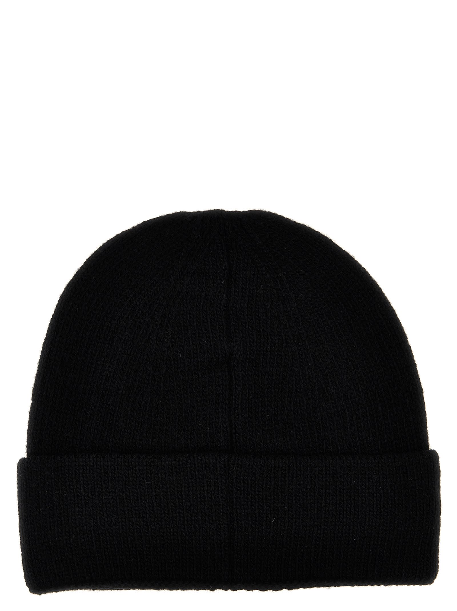 Fendi Cuffia In Lana Nera Uomo In Black