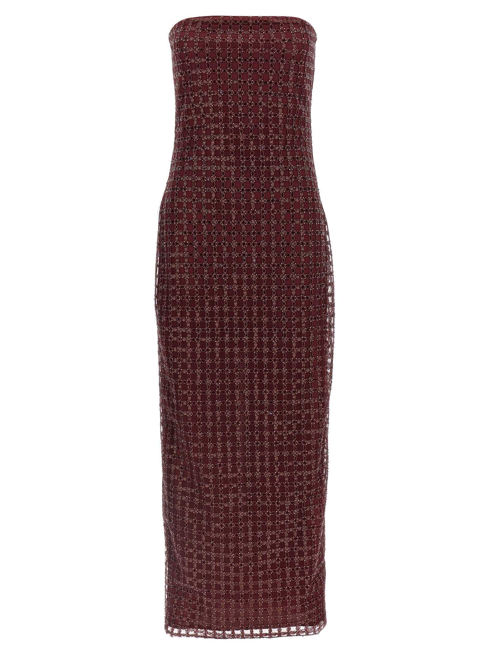 beaded Maxi Tube Dress