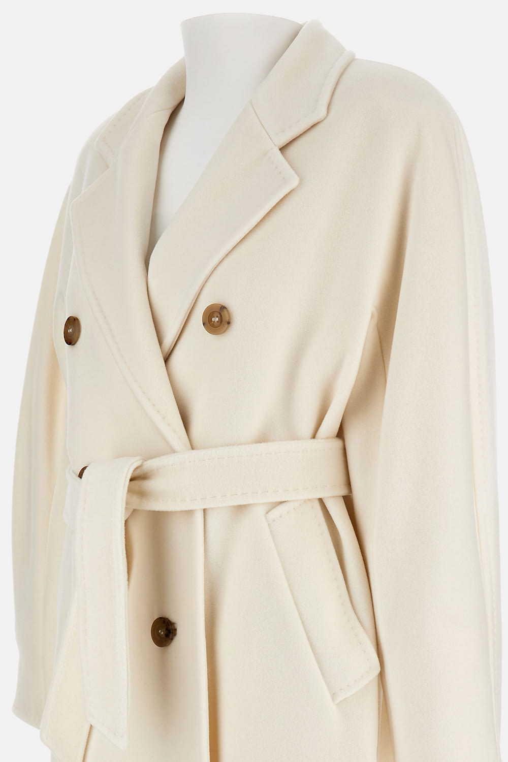 Max Mara Madame Coat In White