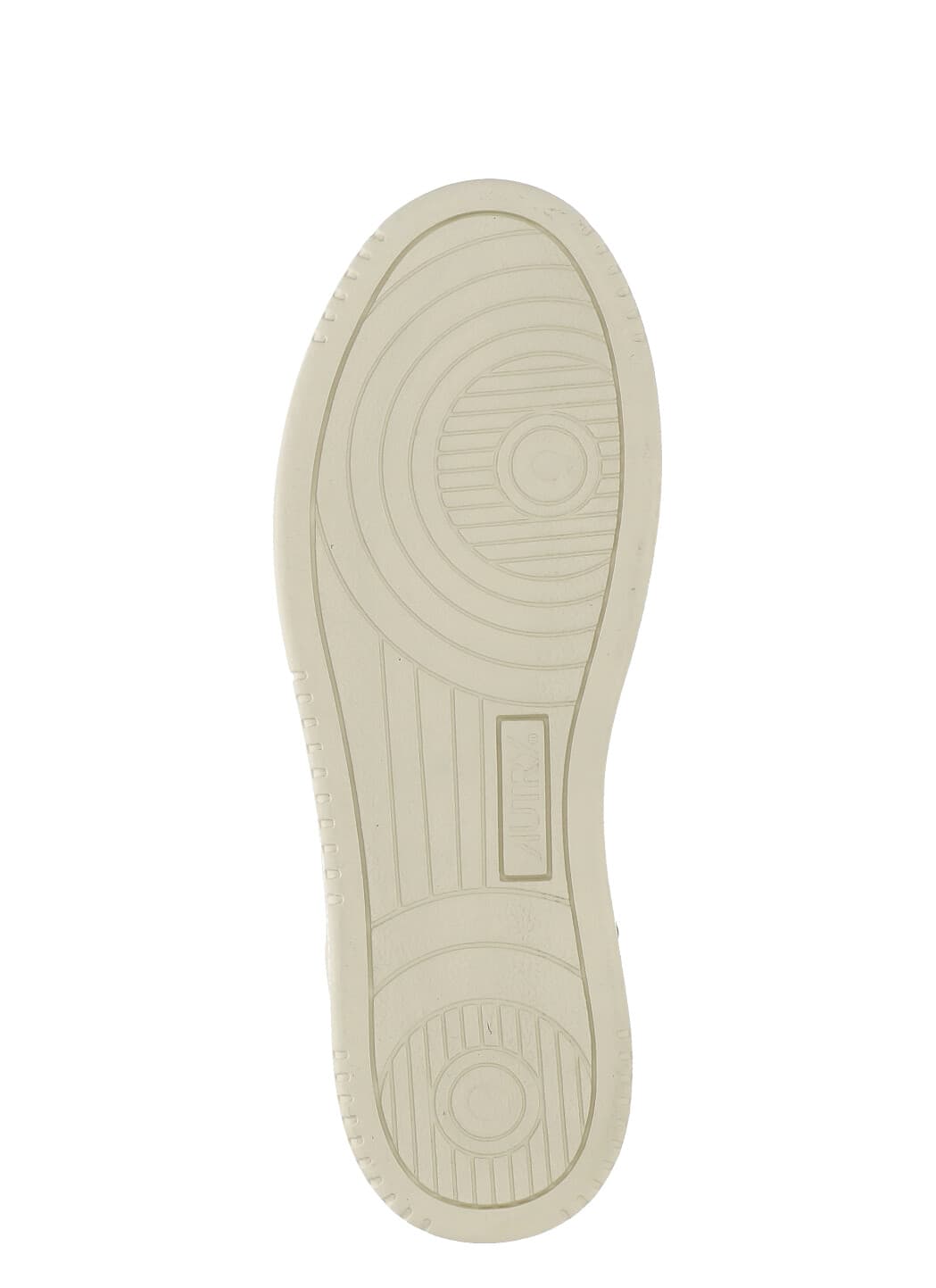 Autry Marshmallow And Platinum Color Leather Med-way Sneakers In White