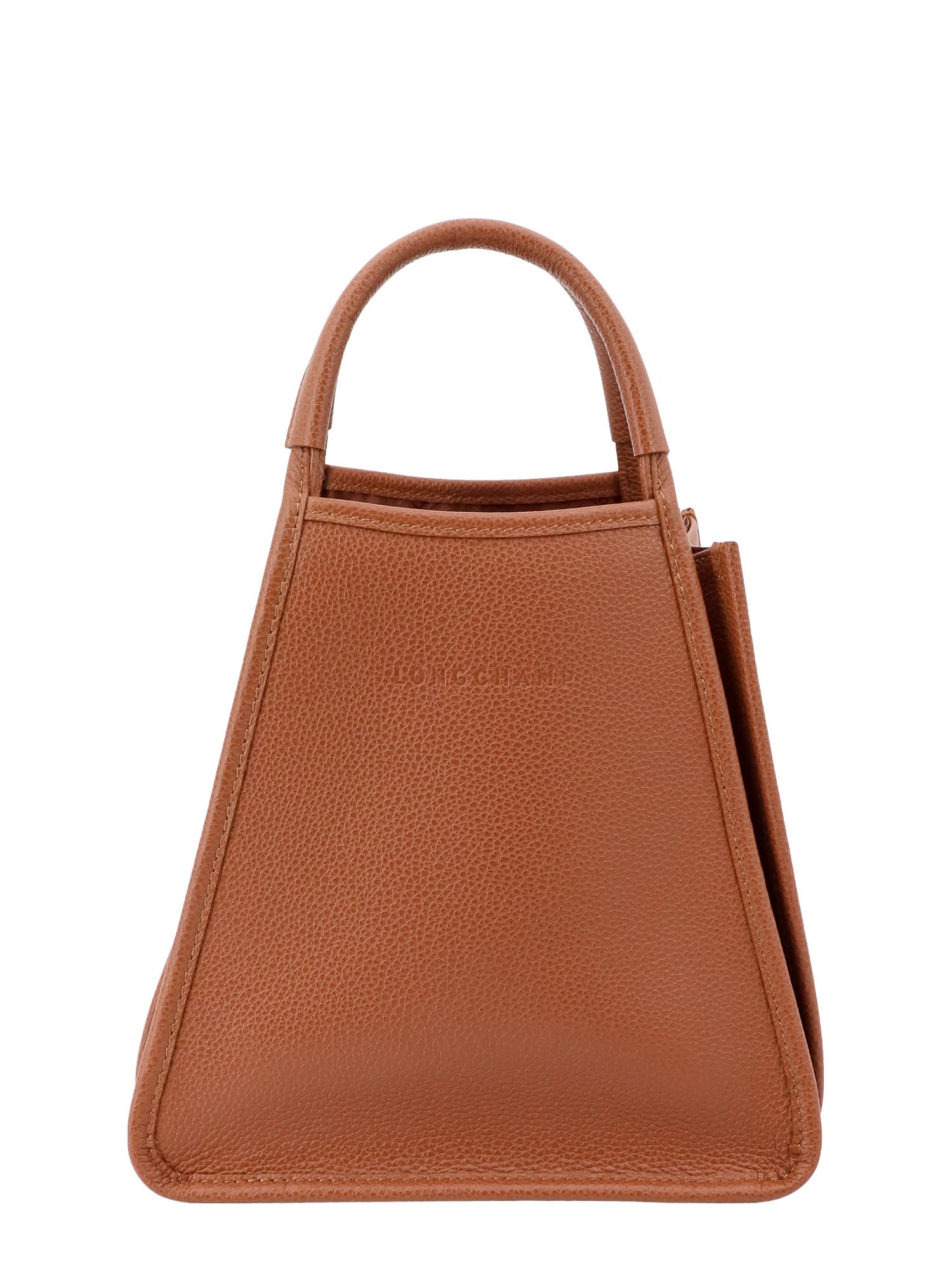 Shop Longchamp Le Foulonn Andbag In Leather