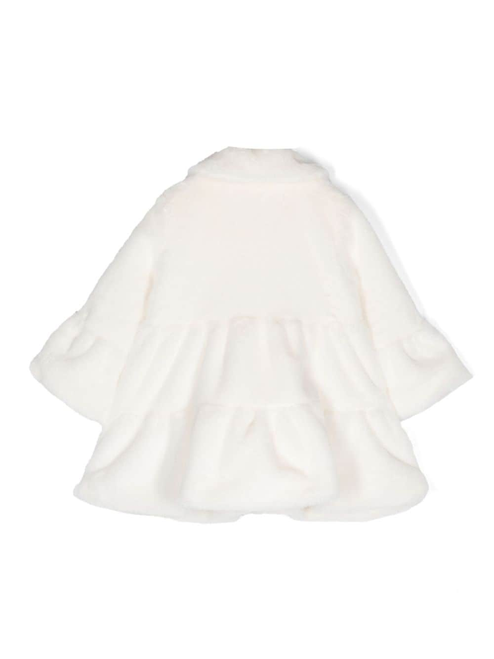 MONNALISA CREAM COAT BABY GIRL 