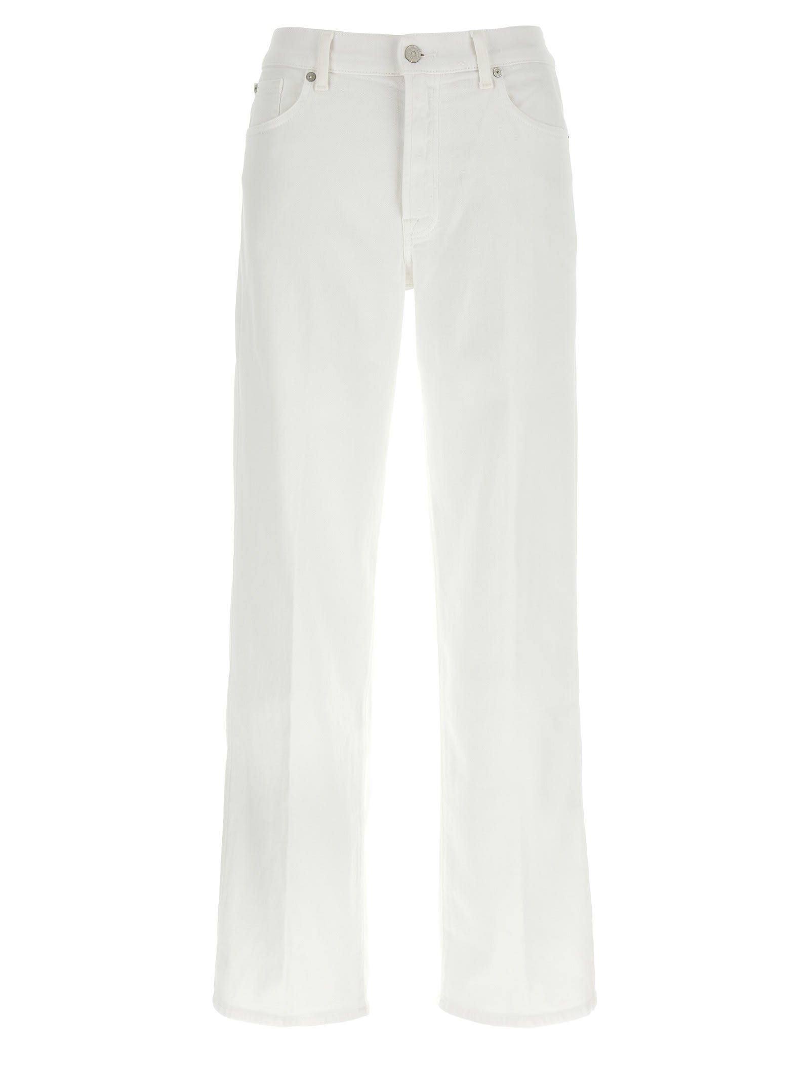 7 For All Mankind Jean Droit - Blanc