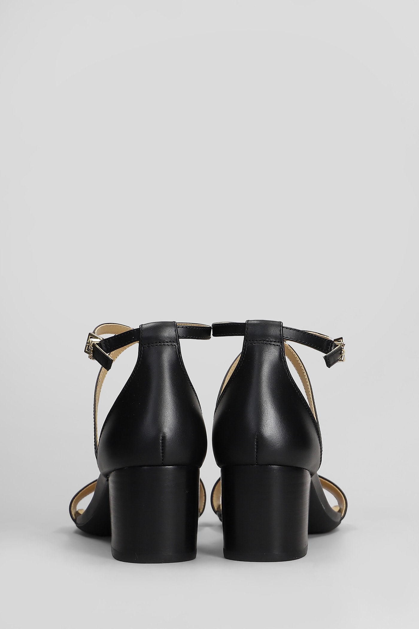 Michael Kors Serena Flex Sandal Sandals In Black Leather