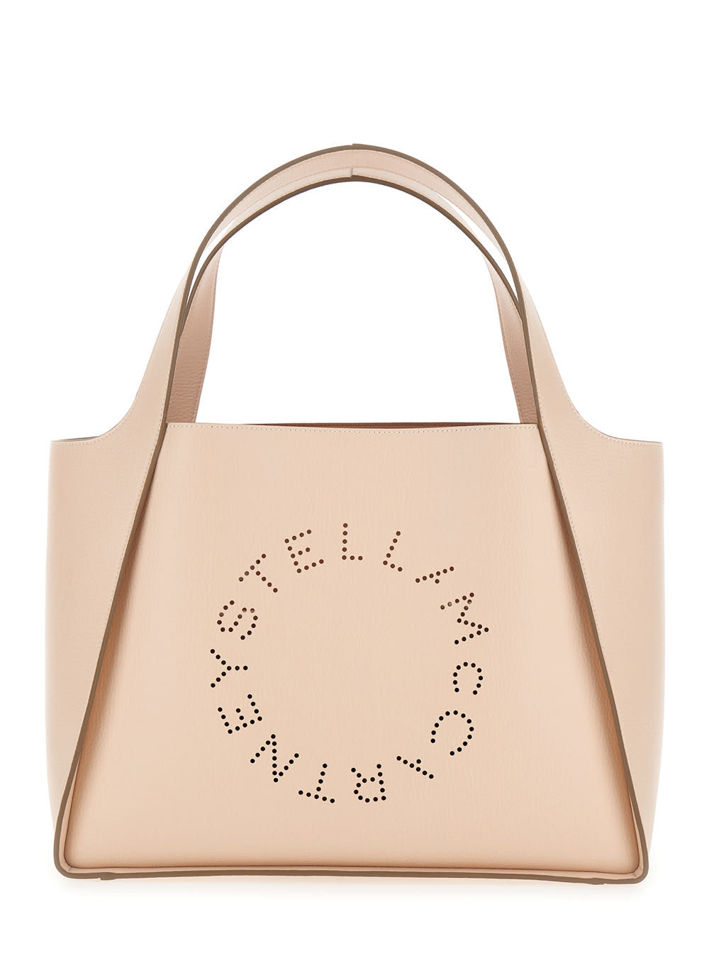 Stella Mccartney Circle Logo Tote In Pink