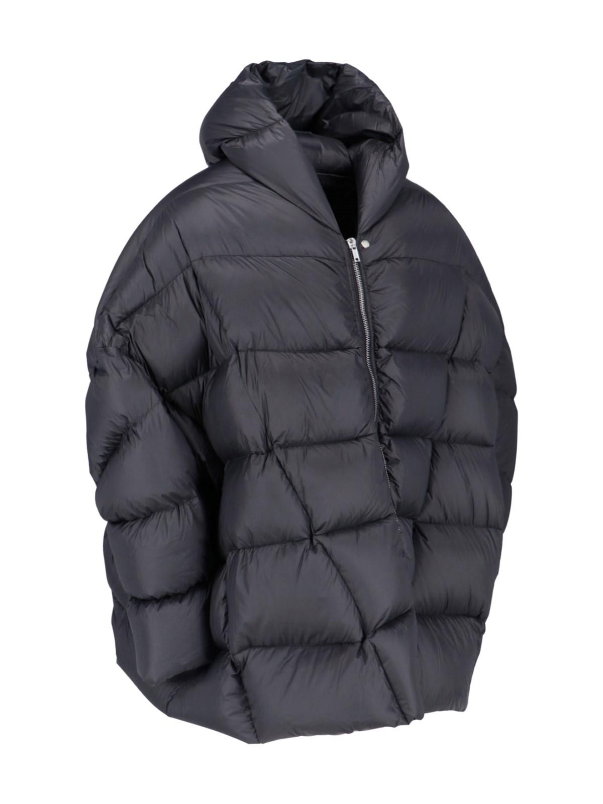 Shop Rick Owens Porterville Jumbo Peter Hooded Down Jacket In Black