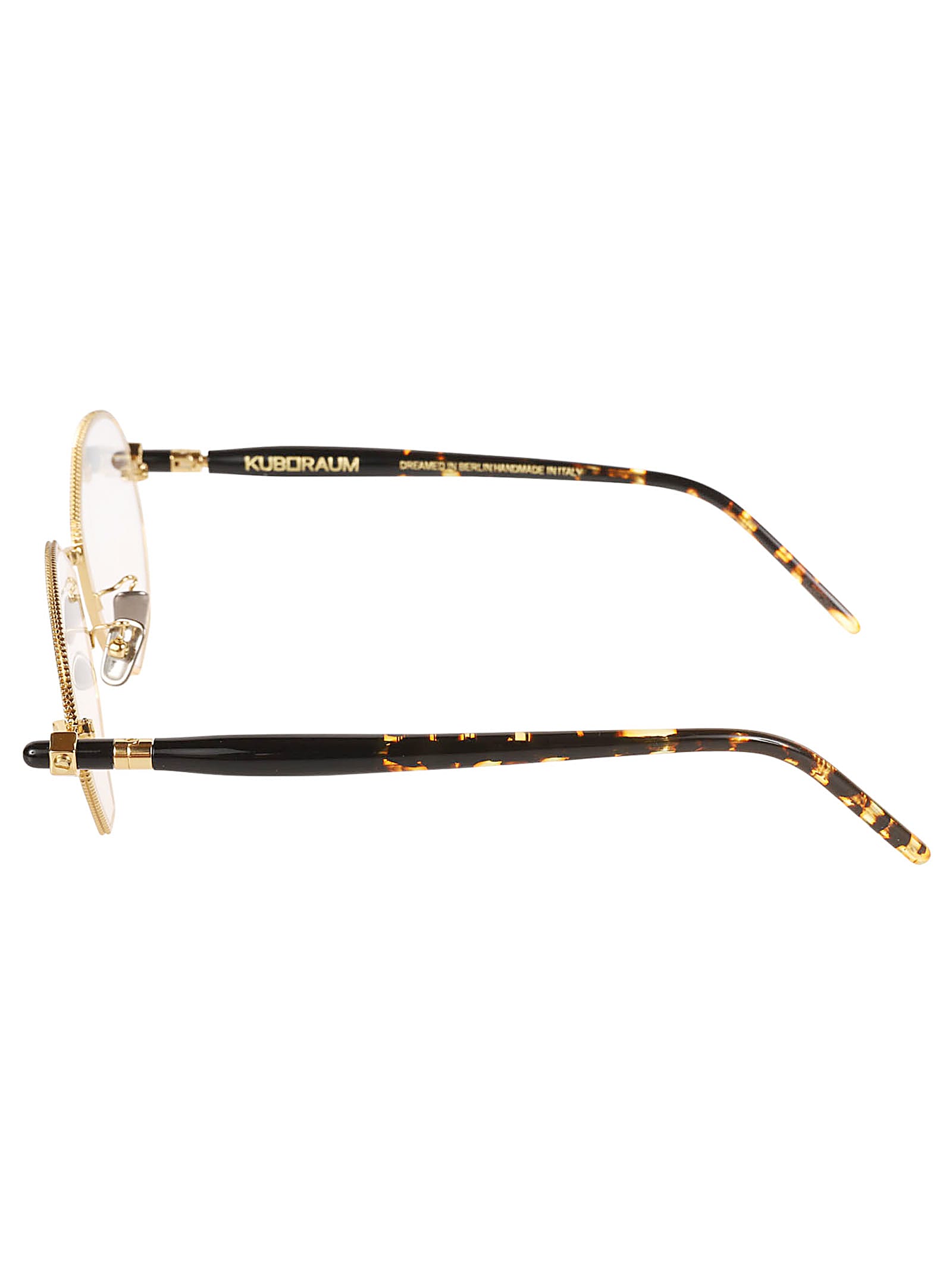 Shop Kuboraum P71 Glasses In Gold