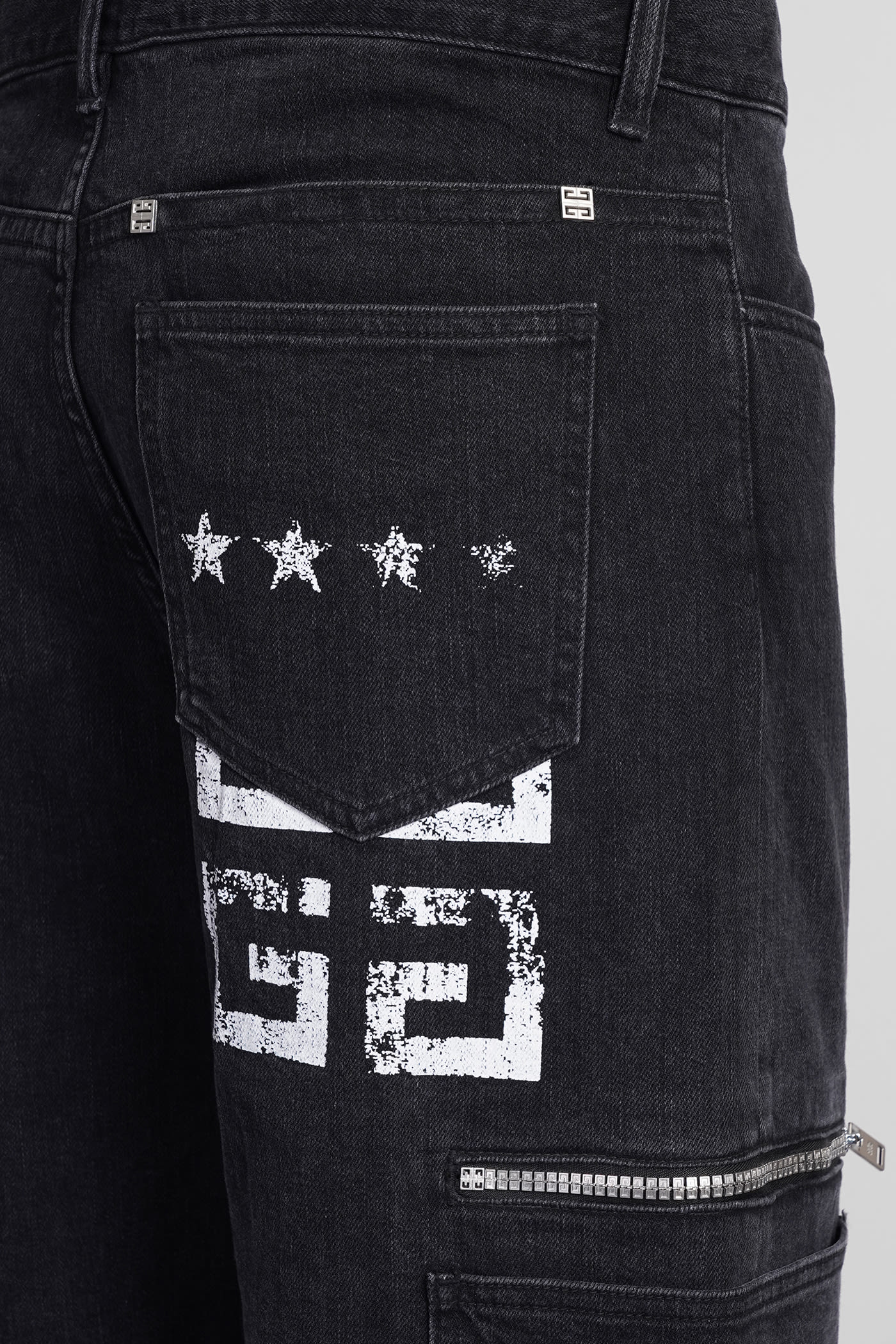 Shop Givenchy Jeans In Black Cotton