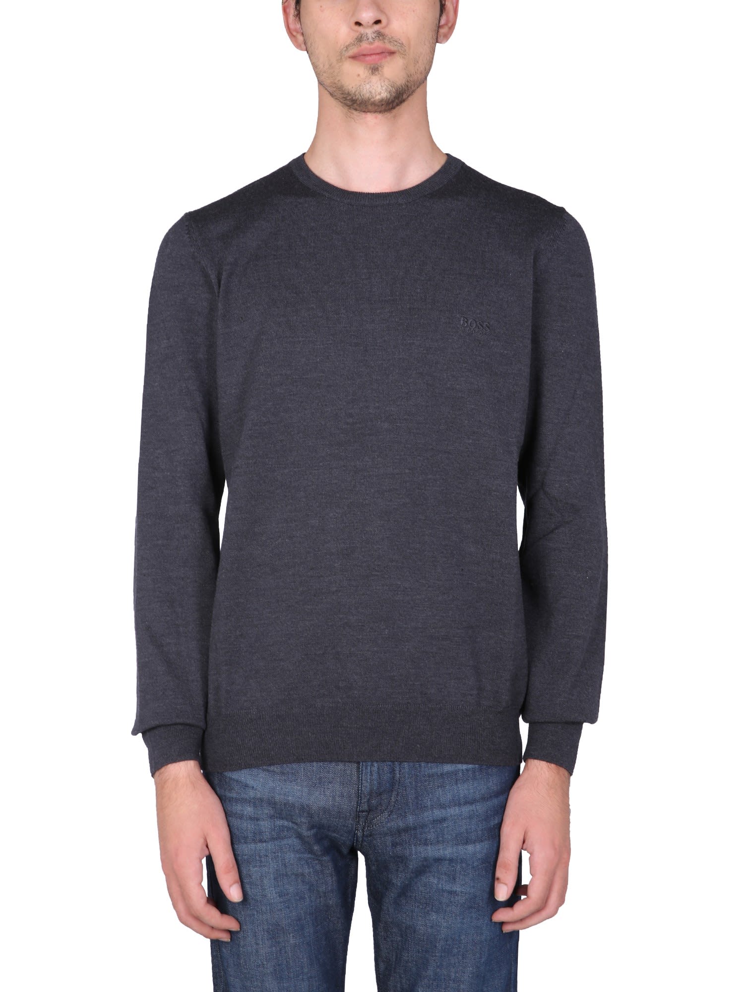 Hugo Boss Sweater With Embroidered Logo