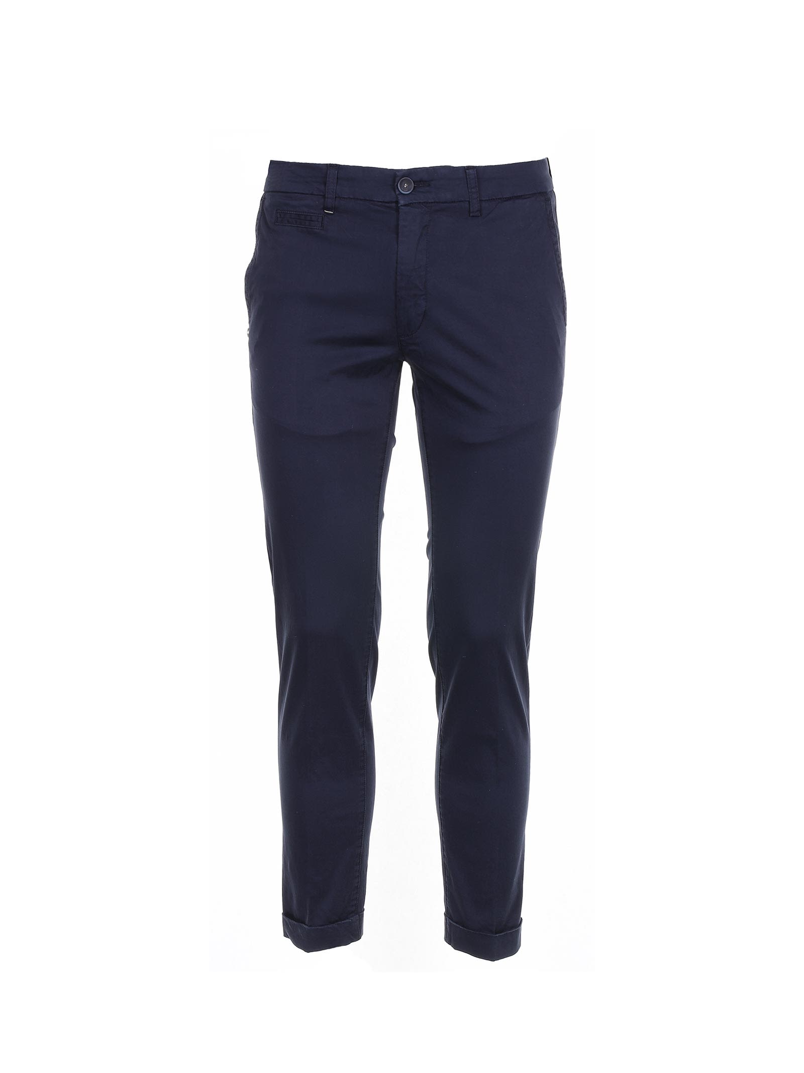Re-HasH Blue Stretch Satin Trousers