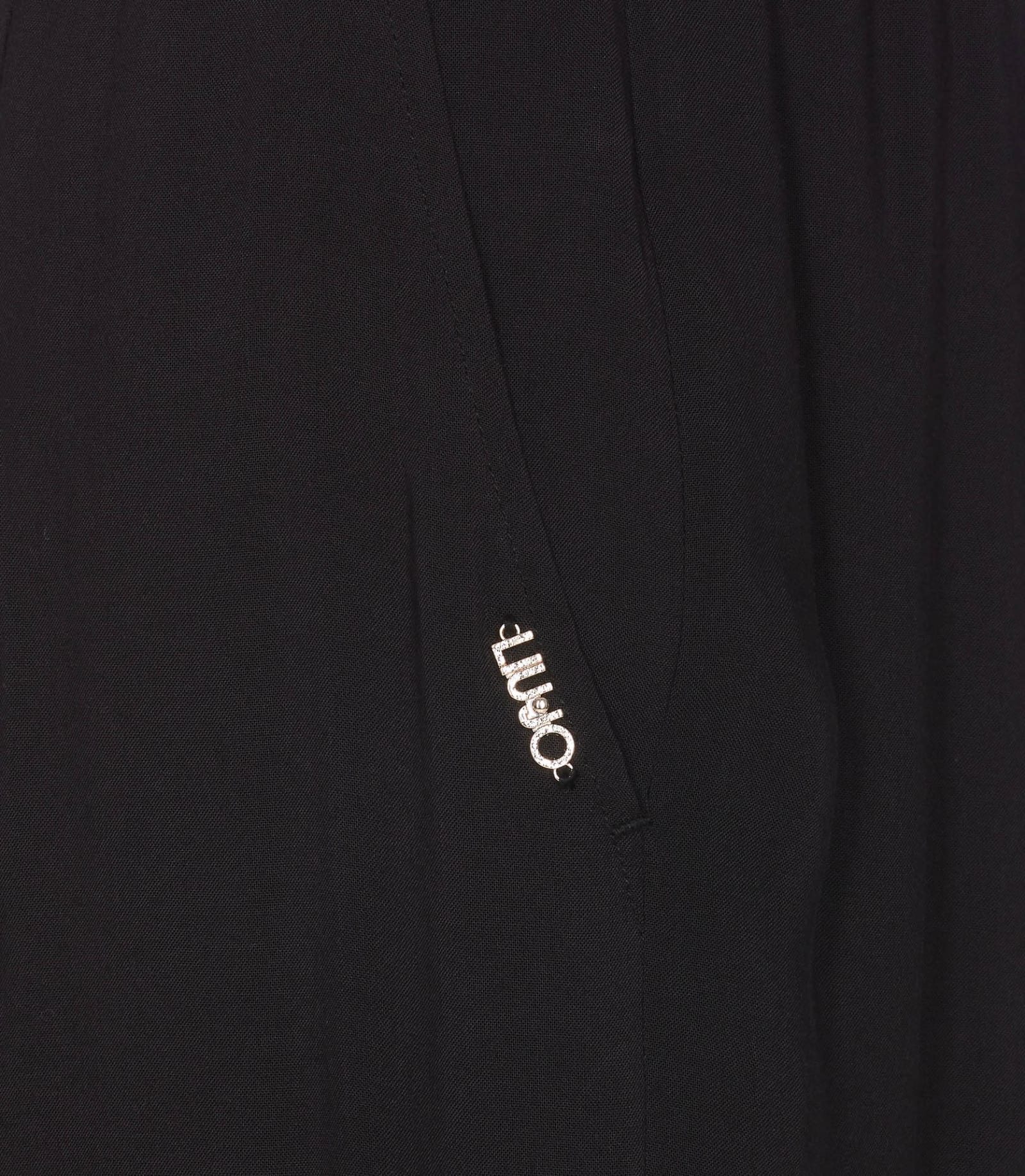 Shop Liu •jo Baggy Pants In Black