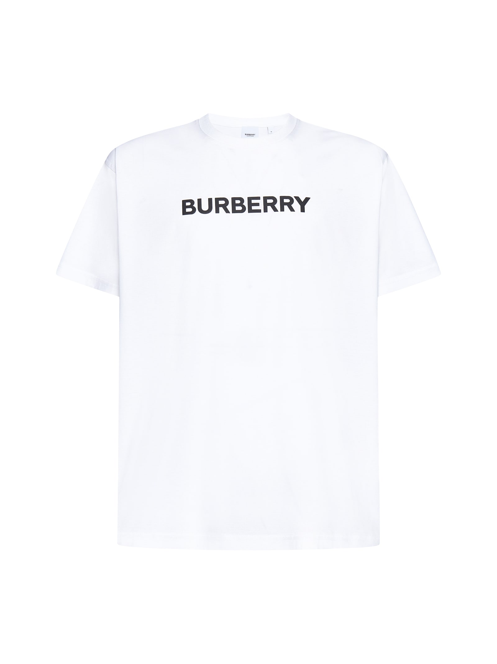 Burberry Oversized T-shirt That Sports The House Logo On The Front In White