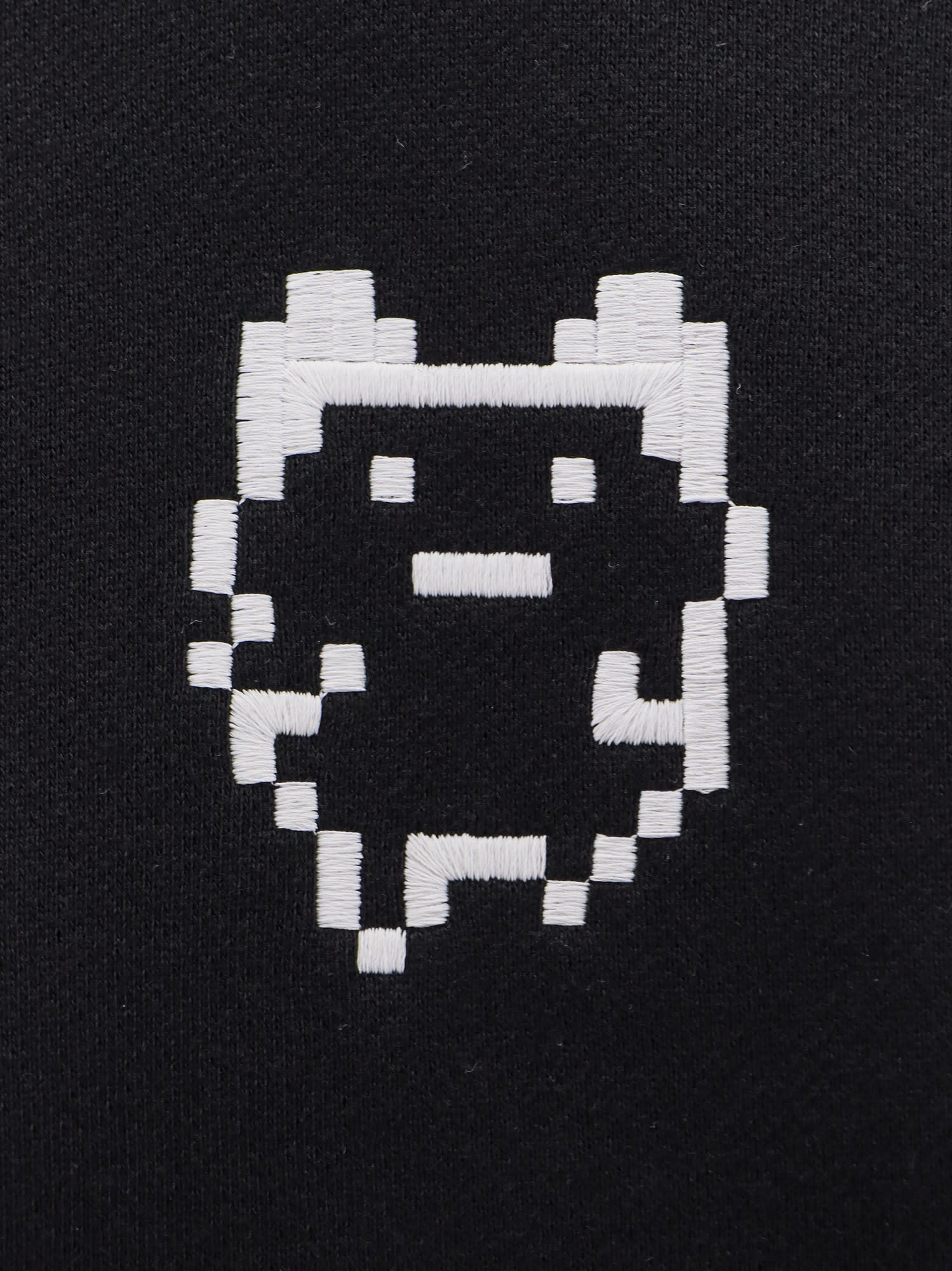Coperni Organic Cotton Hooded Sweatshirt Featuring Embroidery In Black