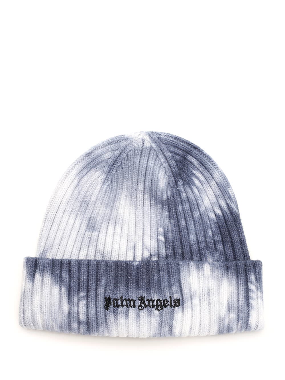 PALM ANGELS TIE DYED LOGO EMBROIDERED BEANIE