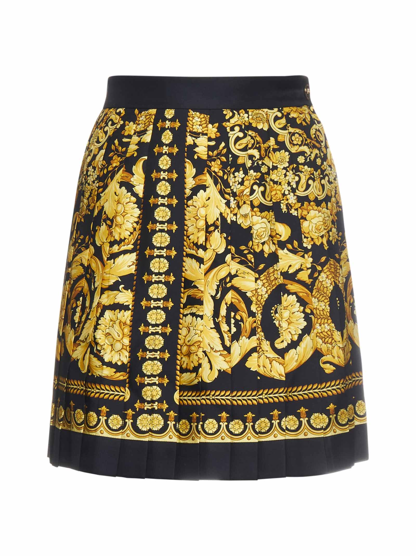 Versace Skirt In Black Gold