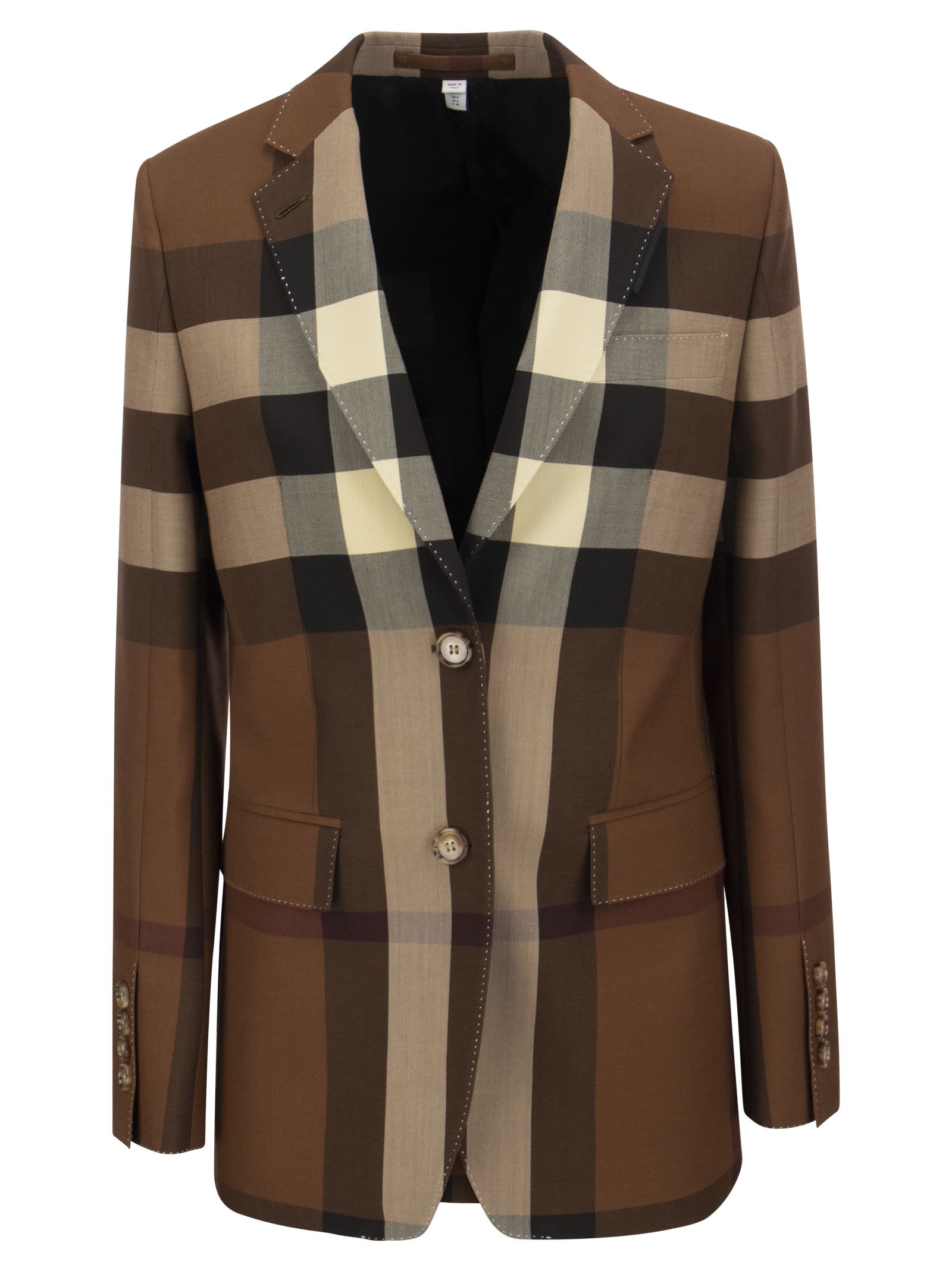 Burberry Sidon - Vintage Check Wool Tailored Jacket