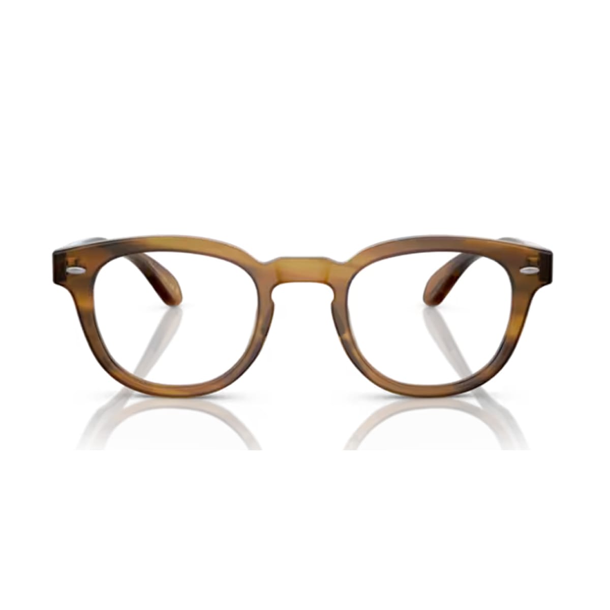 Shop Oliver Peoples Ov5036 - Sheldrake 1579 Semi-matte Raintree Glasses In Marrone