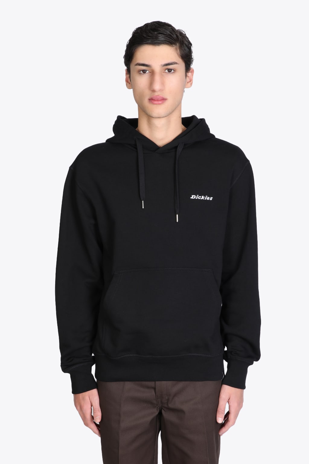 Dickies Loretto Hoodie Black cotton hoodie with logo embroidery - Loretto hoodie