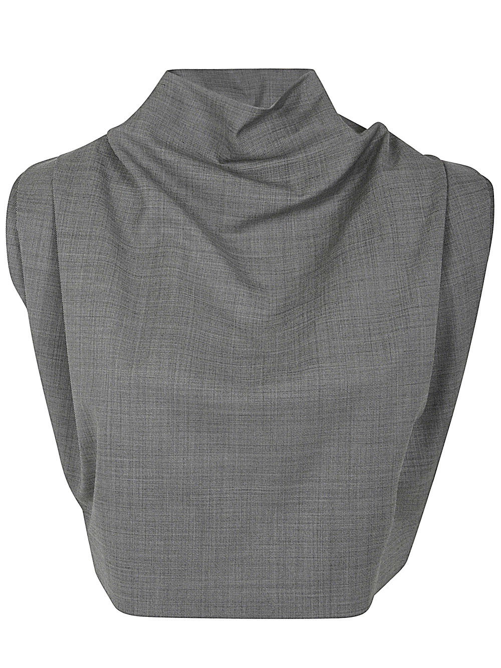 Shop Magda Butrym Blouse In Grey