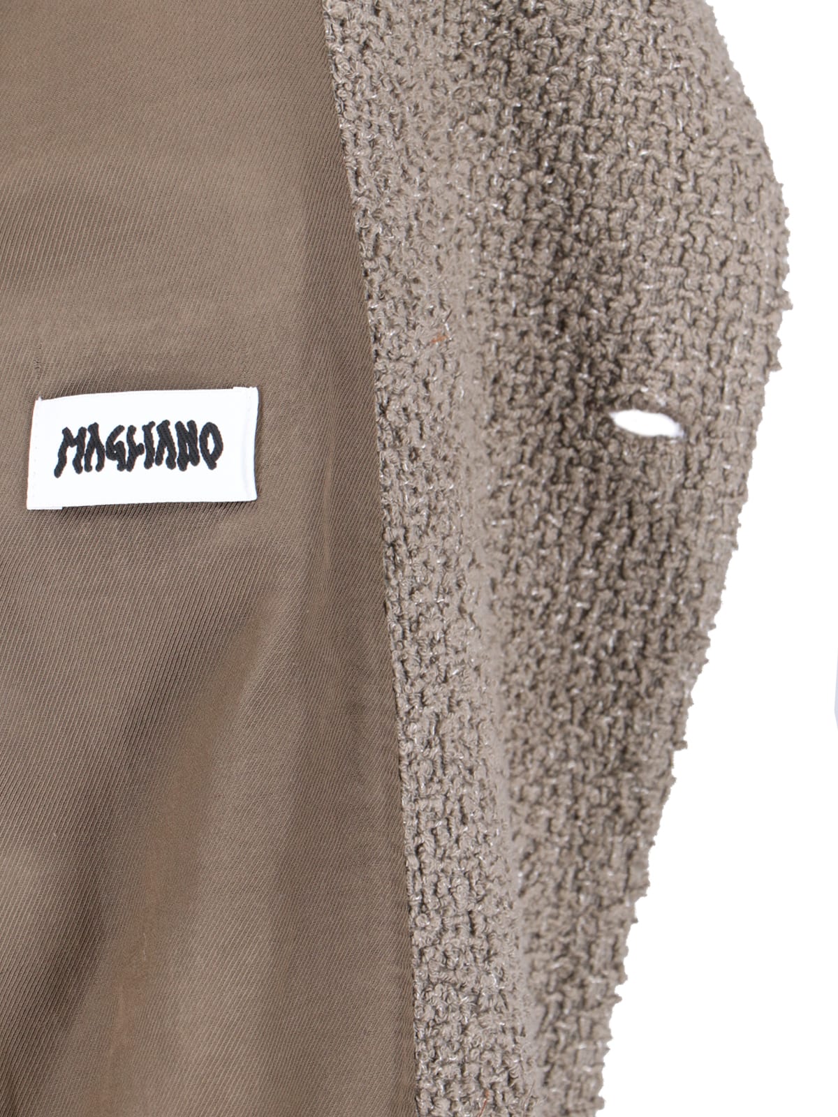 Shop Magliano Double-breasted Jacket In Taupe