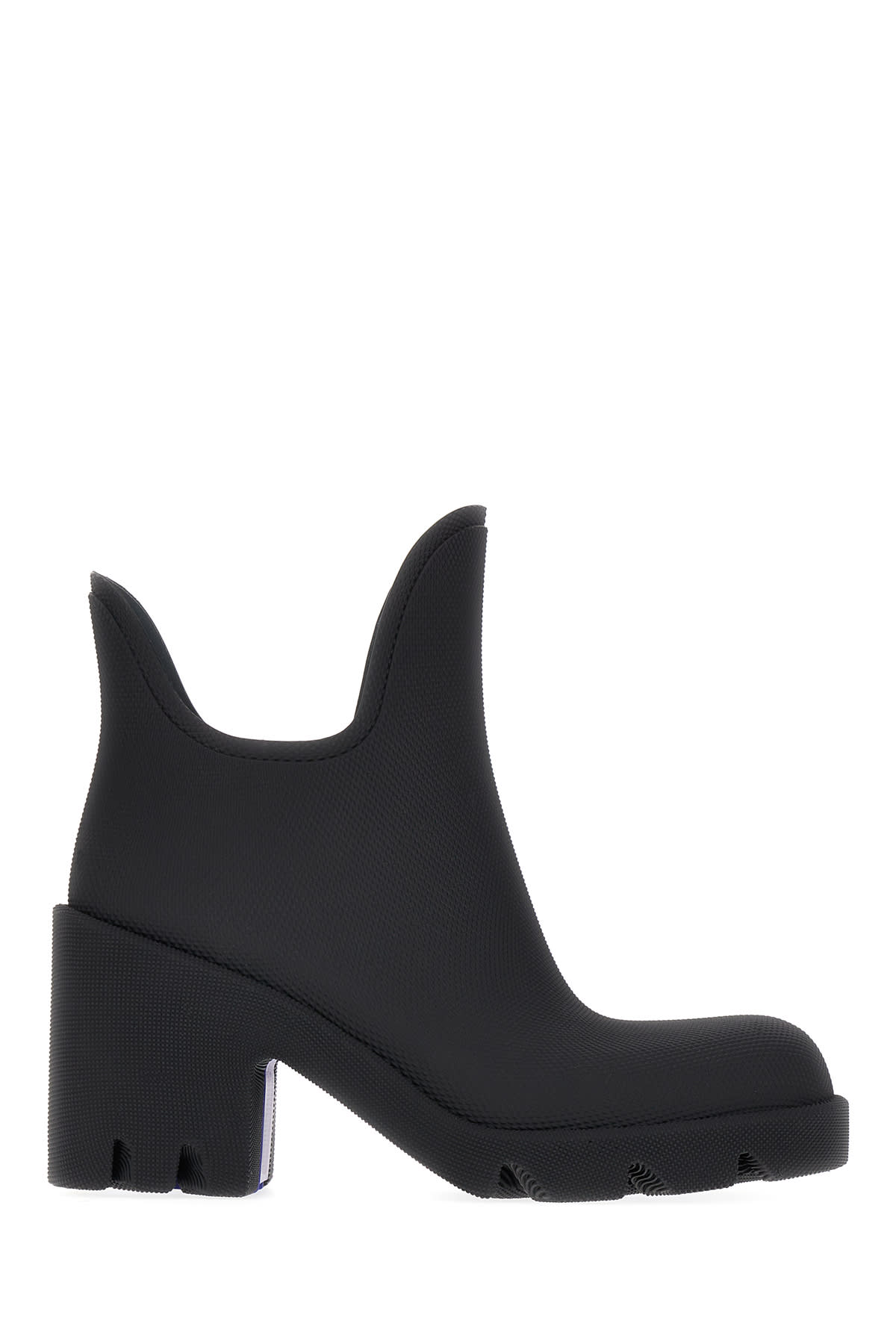 Shop Burberry Black Rubber Marsh Ankle Boots