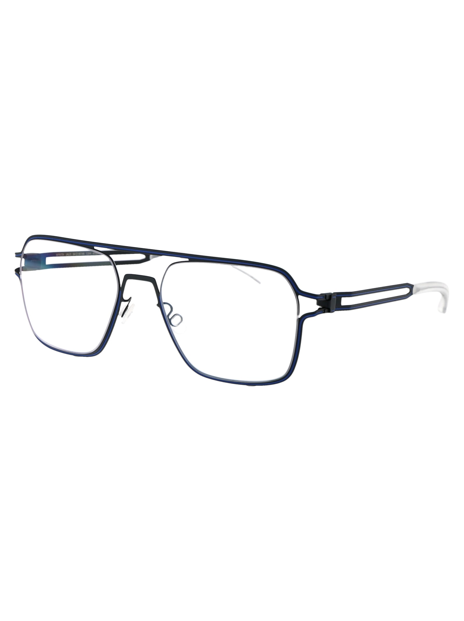 Shop Mykita Jalo Glasses In 514 Indigo/yale Blue Clear