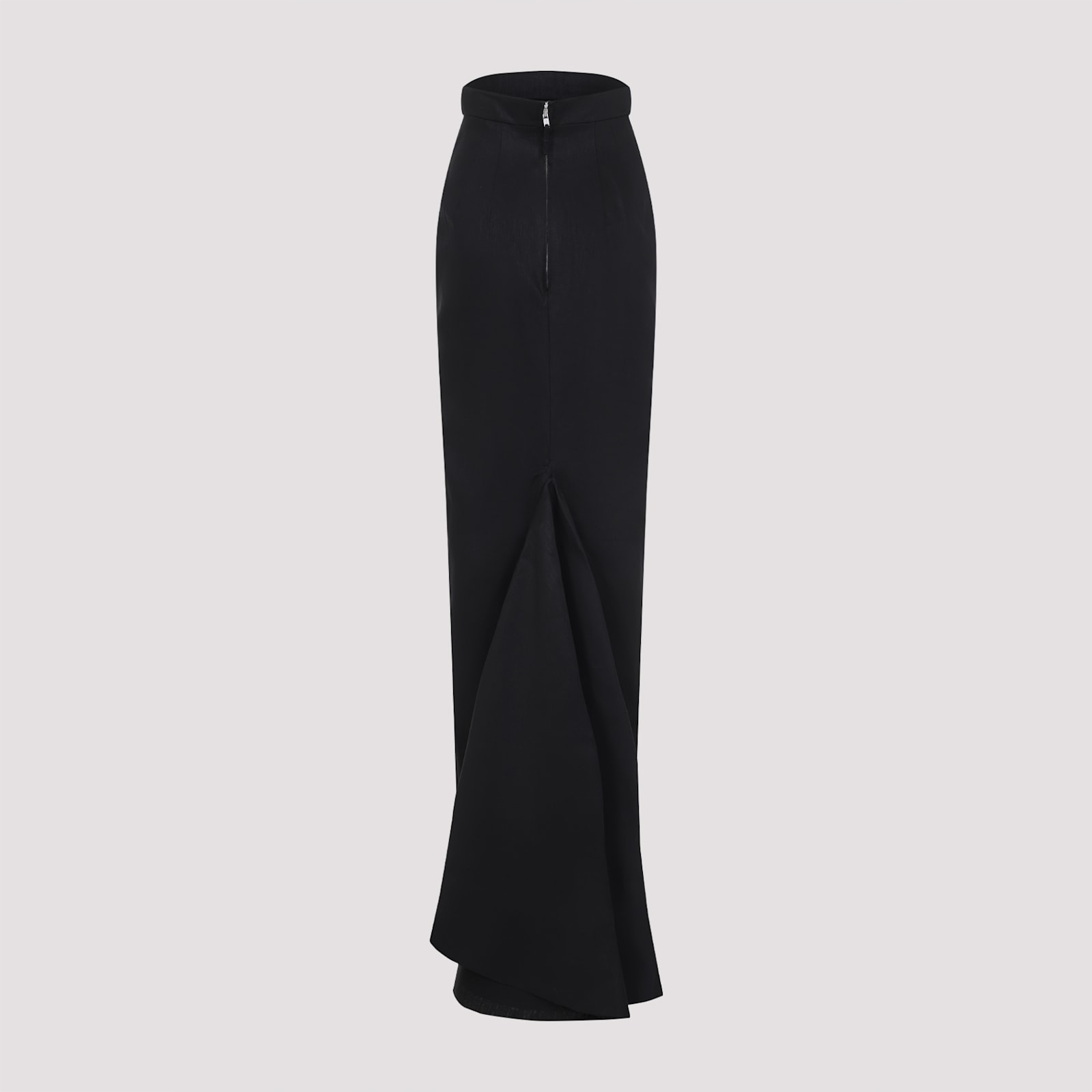 Rick Owens Lido Linen Twill Mermaid Maxi Skirt