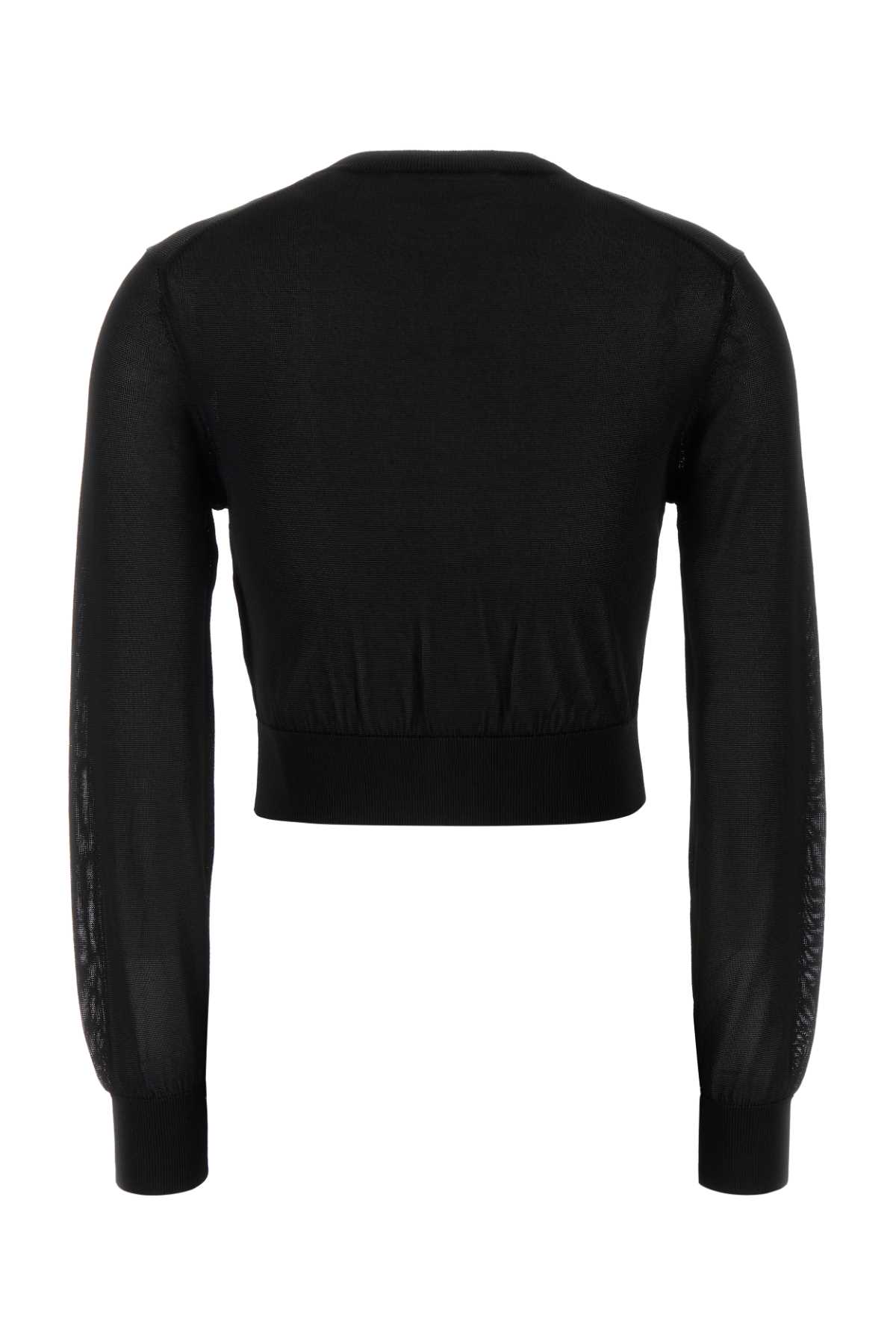 Alexander Wang T T By Alexander Wang Logo Patch Cropped Knit Cardigan In Black