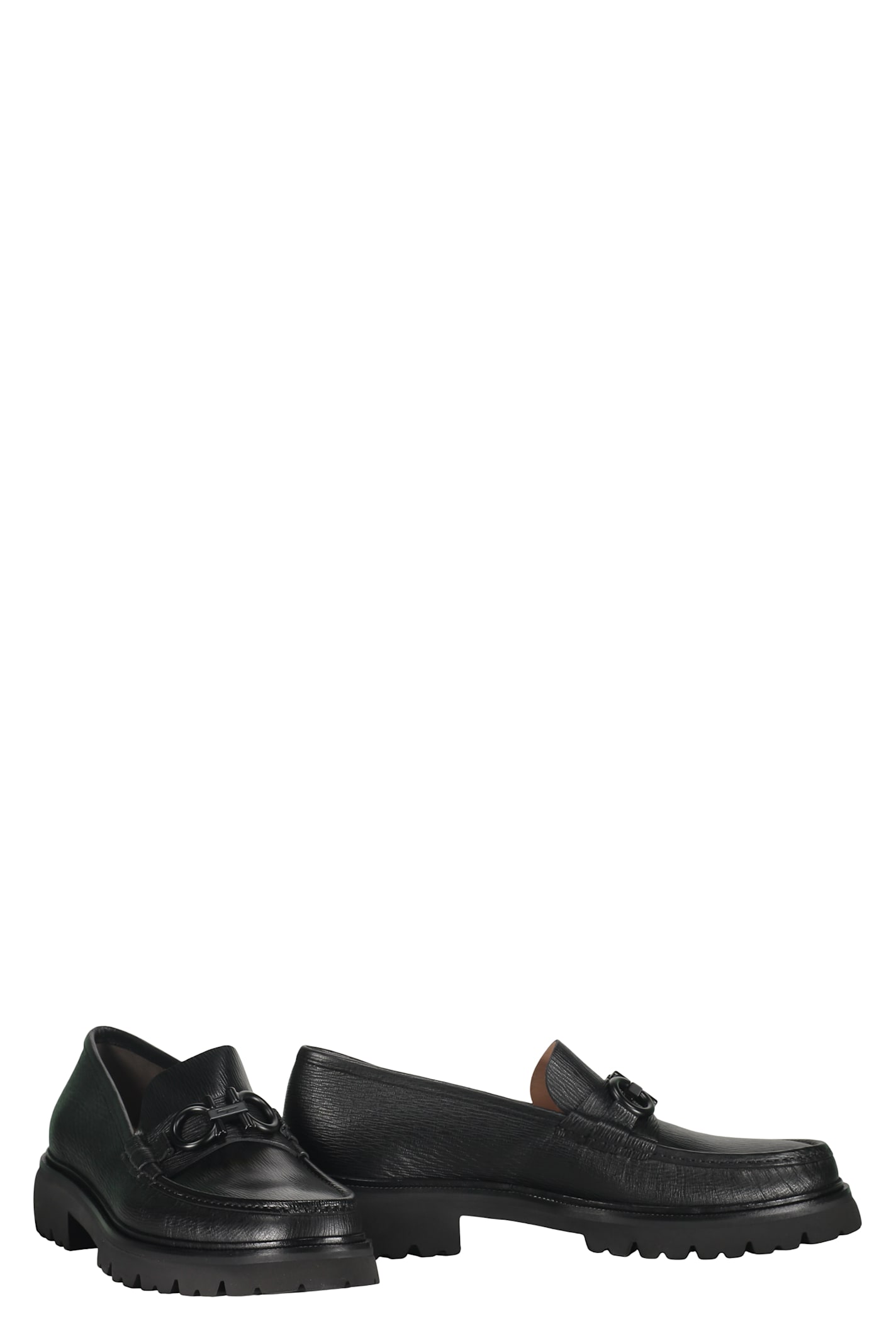 Ferragamo Man Loafers Black Size 6 Calfskin In Black