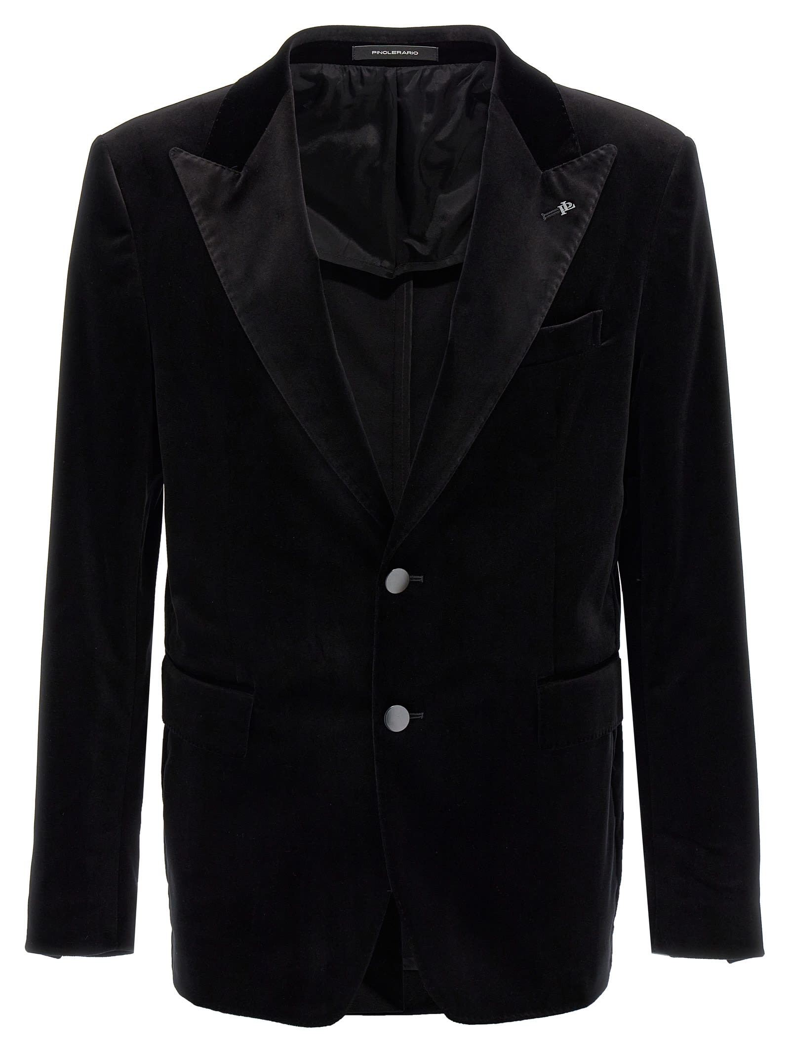 One-breasted Velvet Blazer