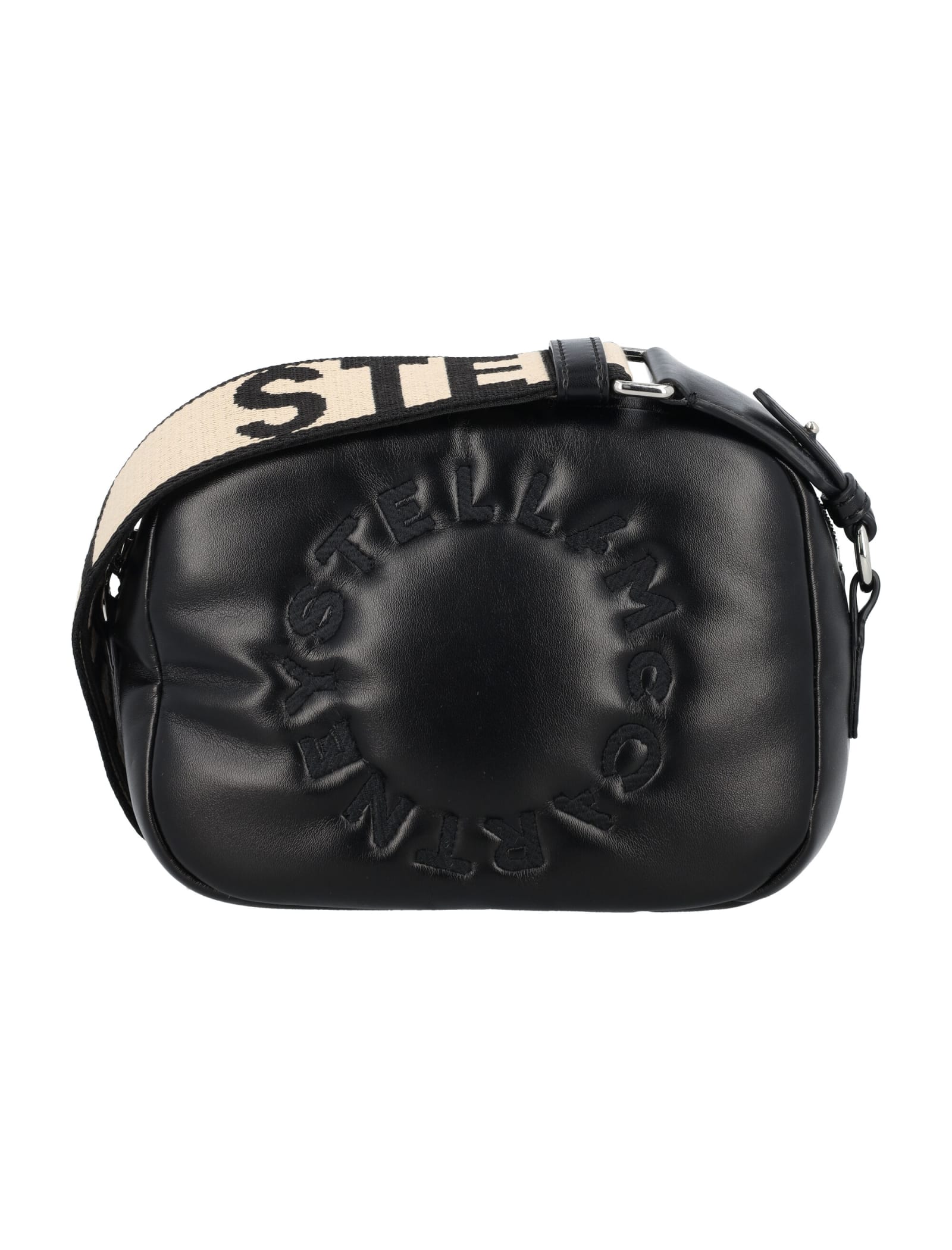 Shop Stella Mccartney Padded Small Camera Bag In Black