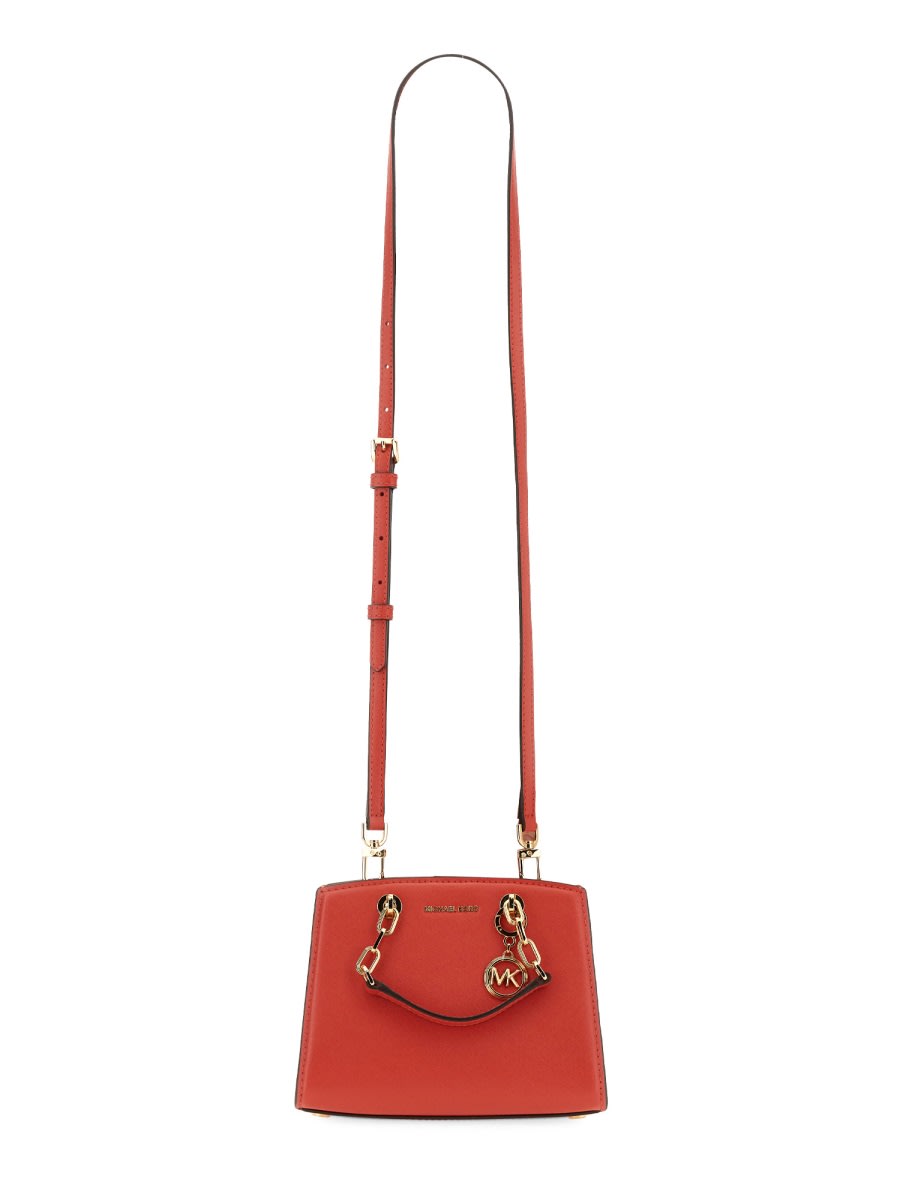 Shop Michael Kors Tote Bag With Logo In Red