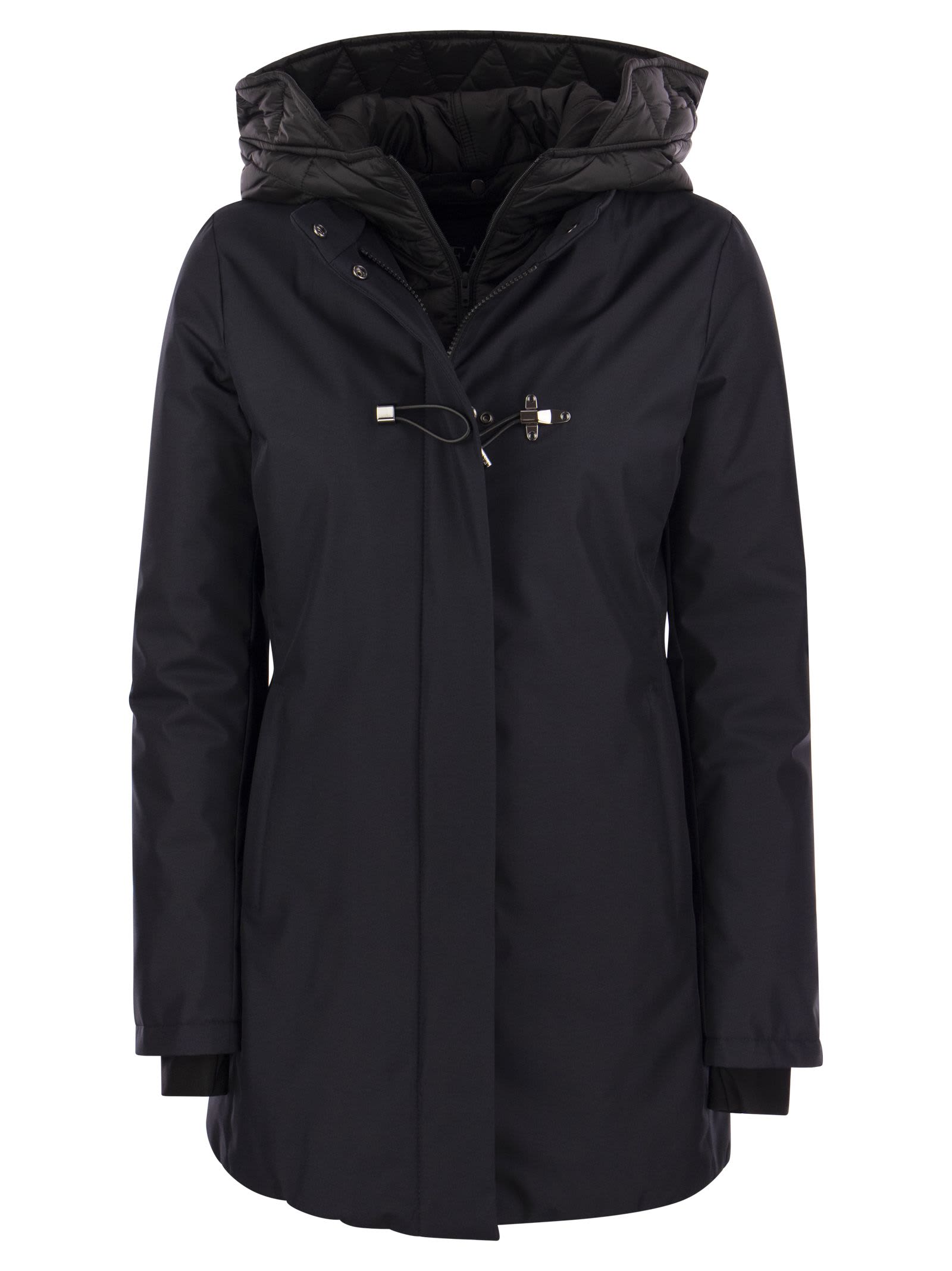 High Neck Parka With Hood