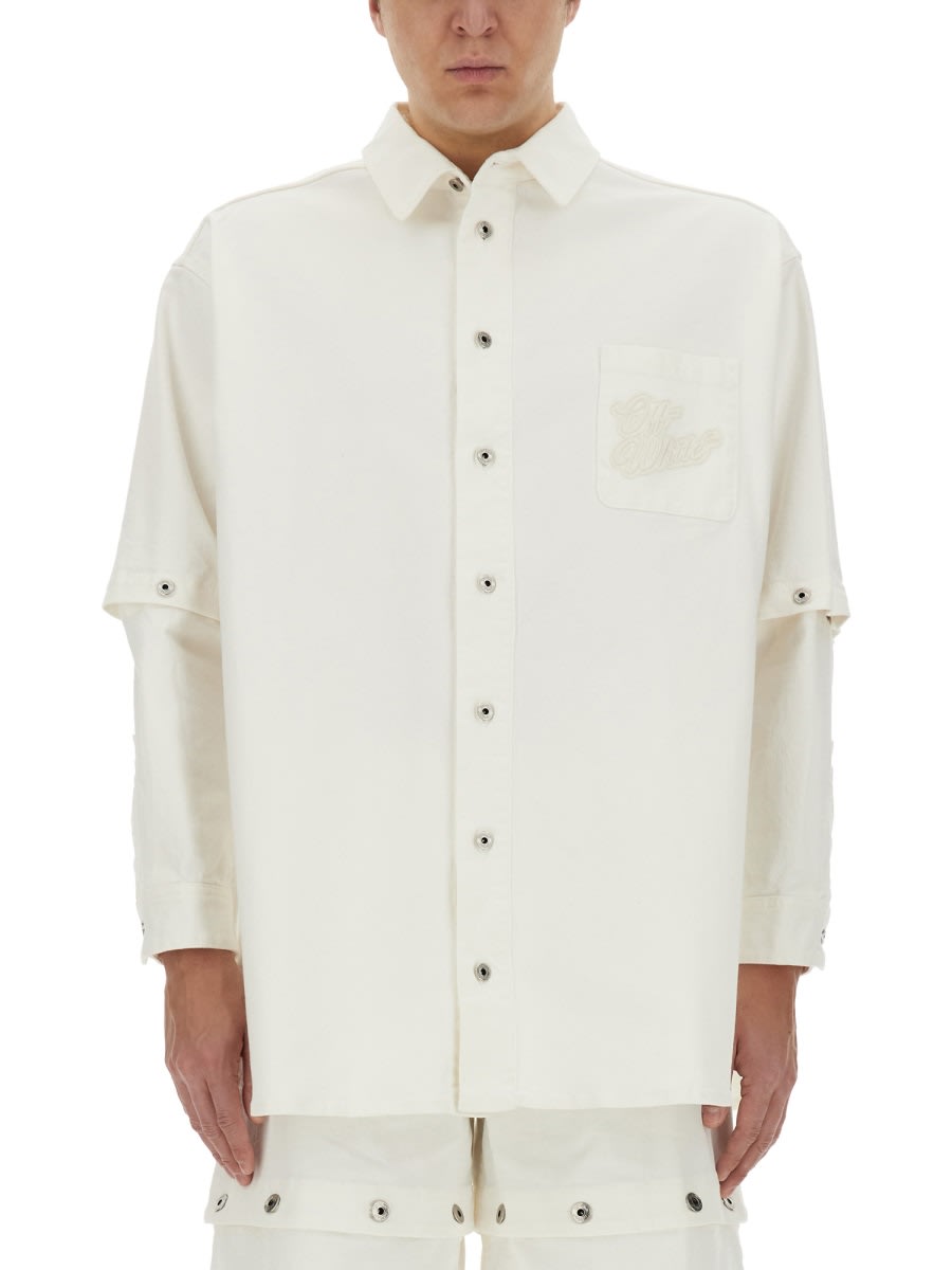 Shop Off-white 90s Jacket-shirt In White