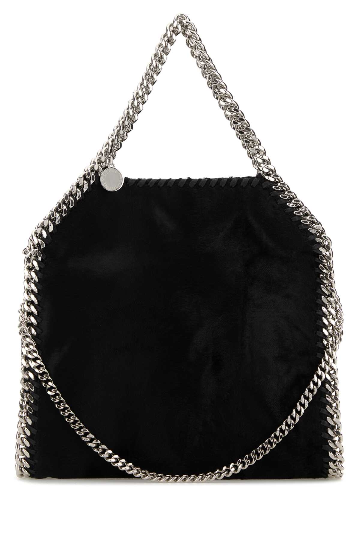 Stella Mccartney Black Velvet Mini Falabella Handbag