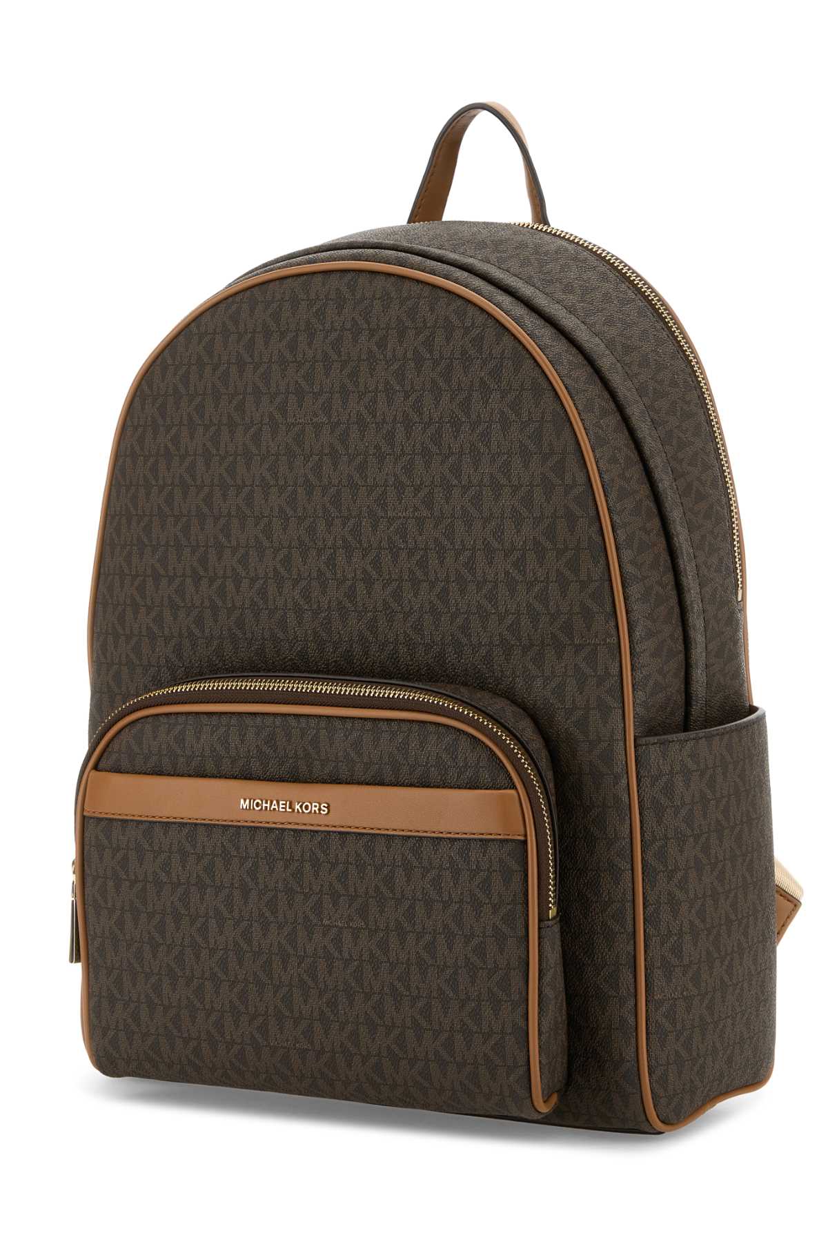 Shop Michael Kors Printed Canvas Large Bex Backpack In Brnacorn