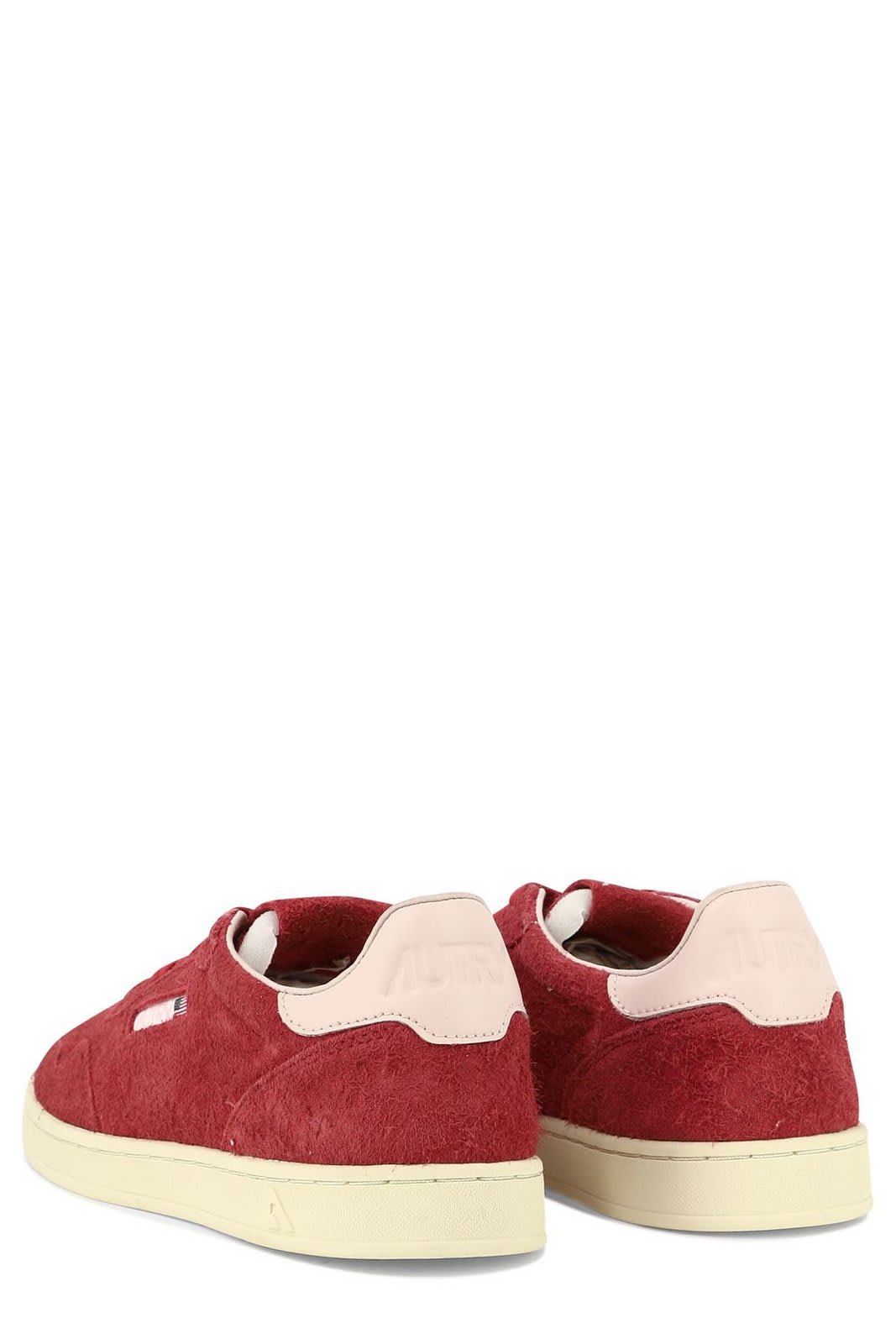 Shop Autry New Flat Low Sneakers In Rosso