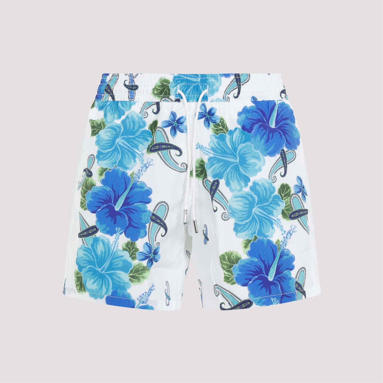 Shop Etro Swim Trunk Roma In Stampa Fdo Blu