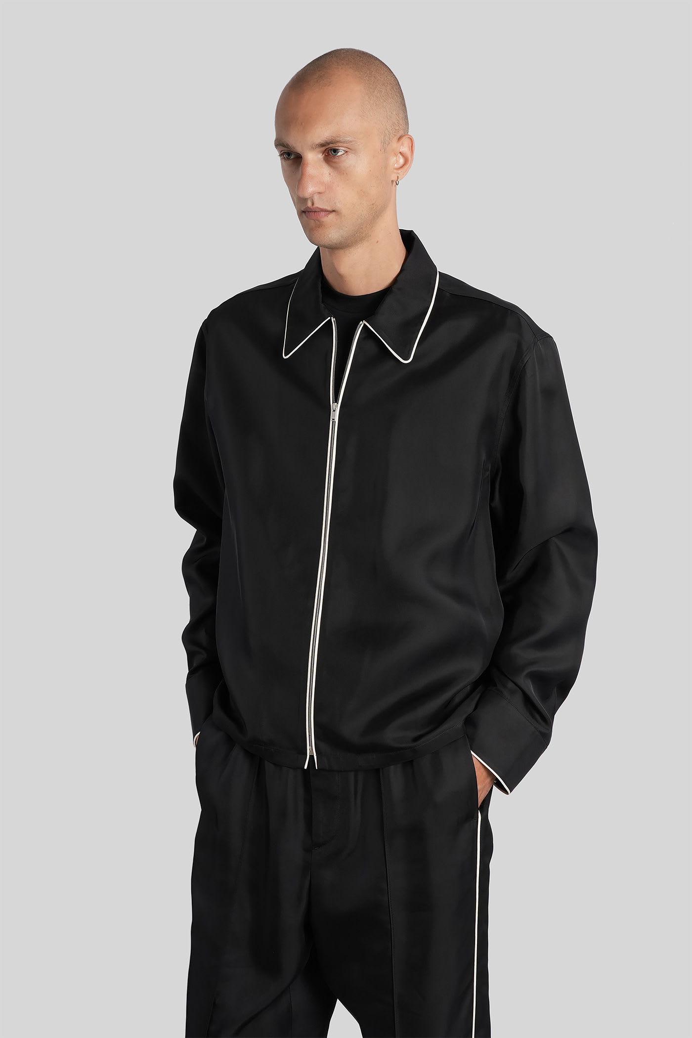 Jil Sander Shirt 171 Shirt In Black Viscose In Black