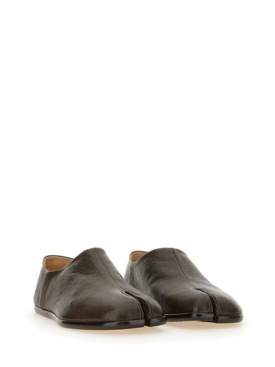 Shop Maison Margiela Tabi Flat Without Laces In Brown