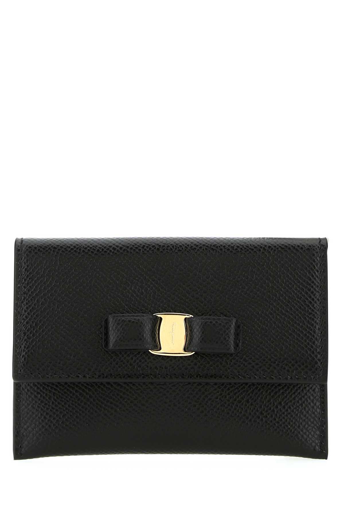 Black Leather Card Holder