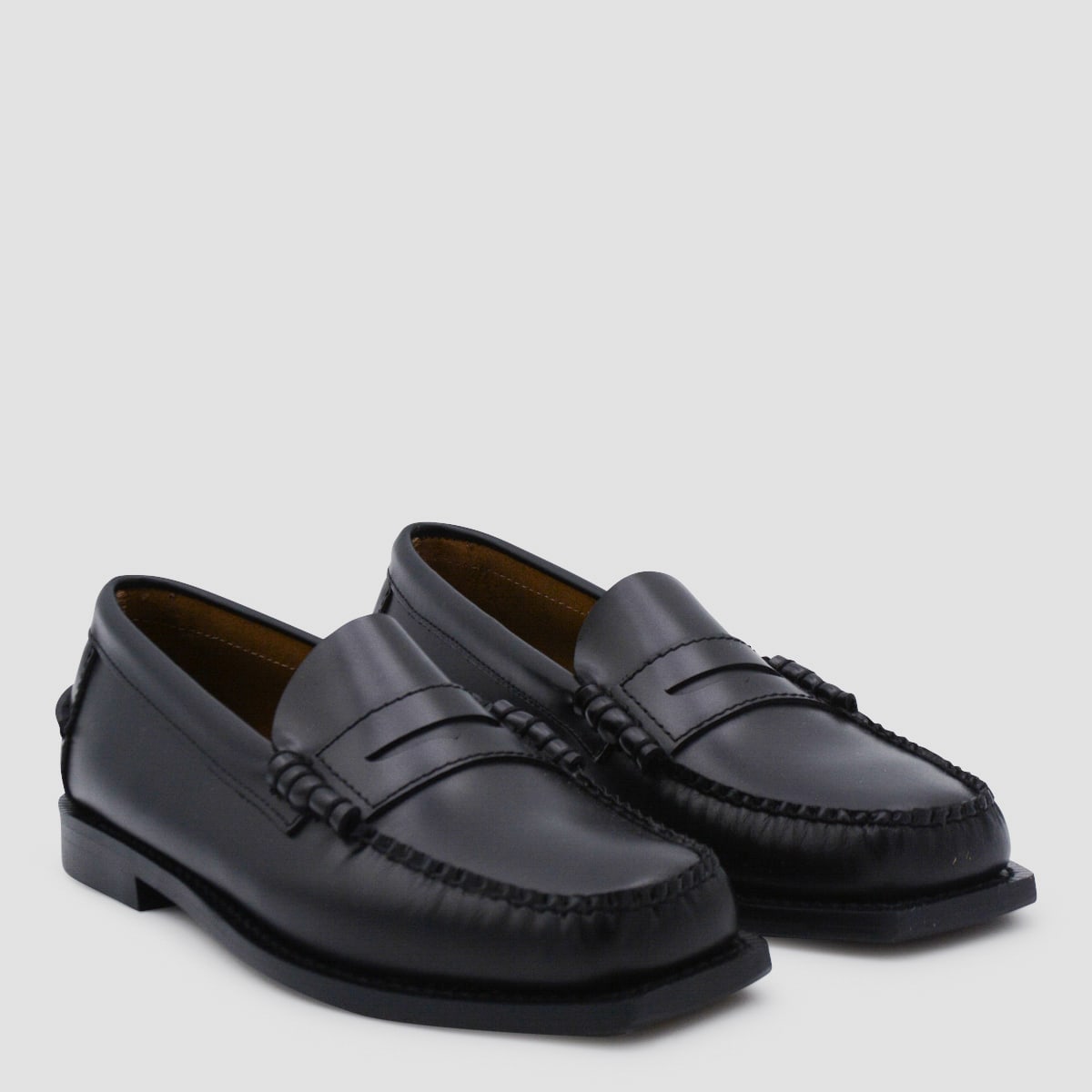 Sebago Flat Shoes Blacks And Greys In Black