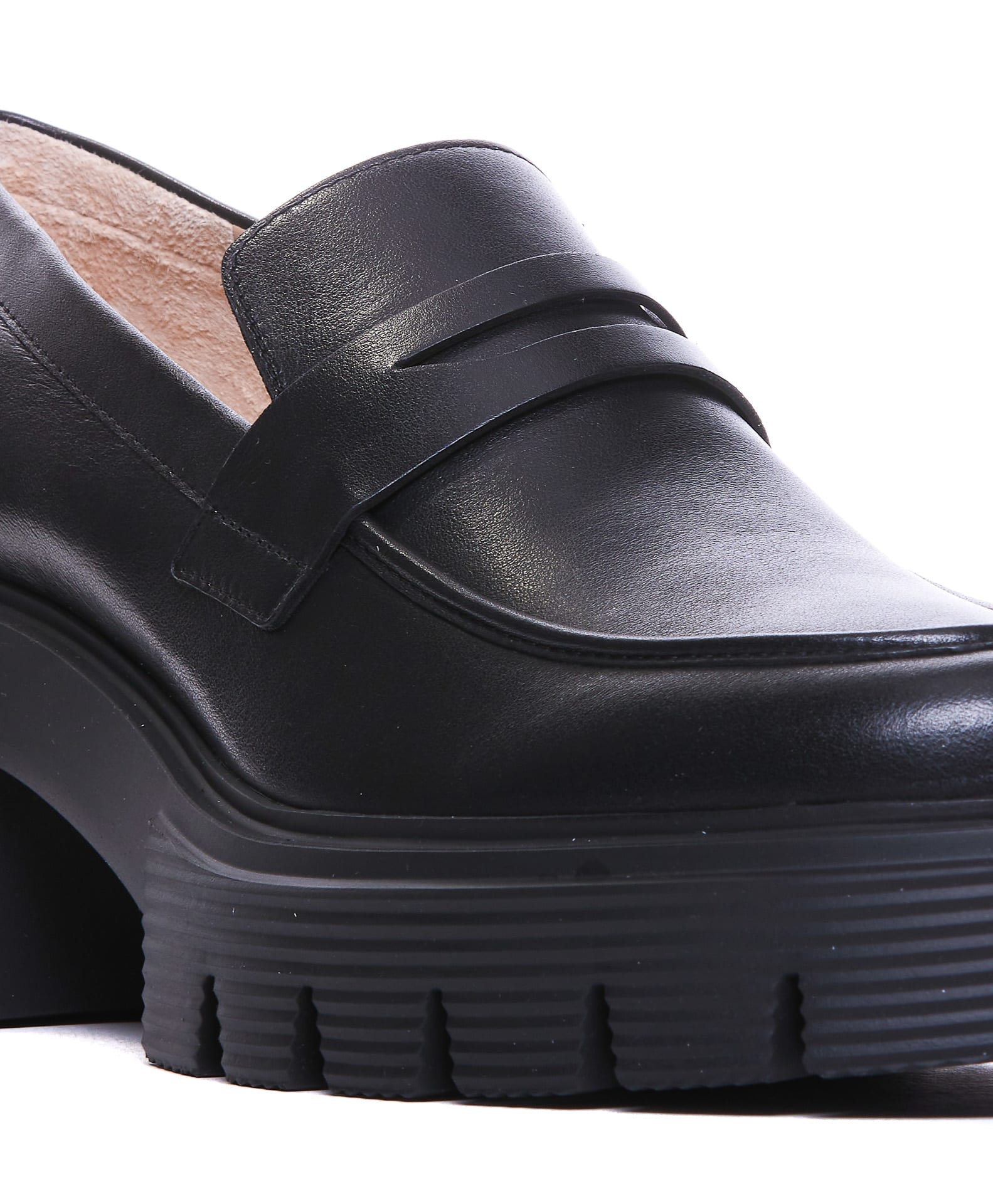 Shop Stuart Weitzman Soho Loafers In Black