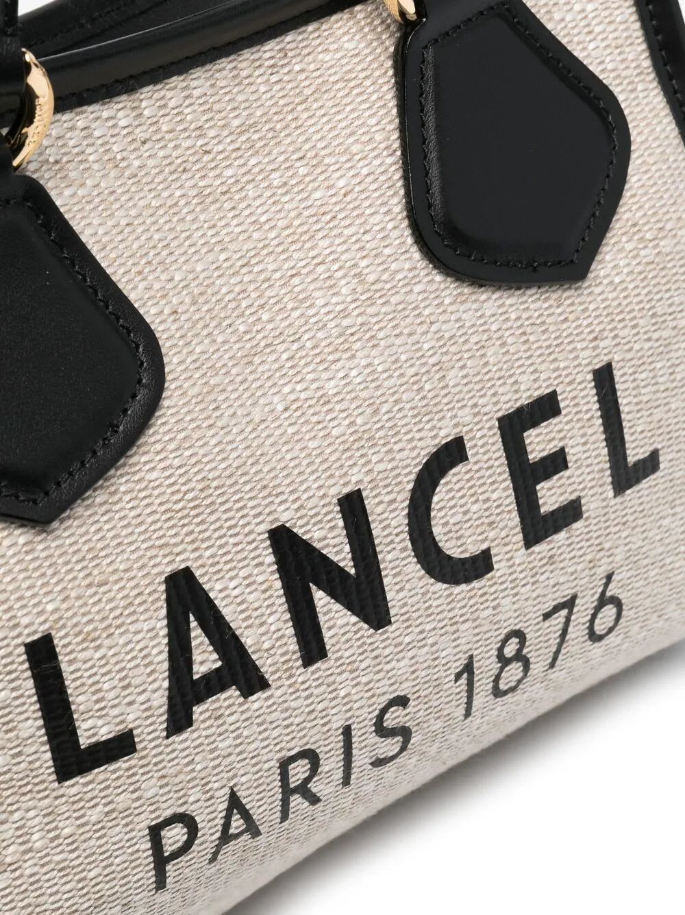 Shop Lancel Summer Tote - L414301l Beach Bag In A Natural Blk