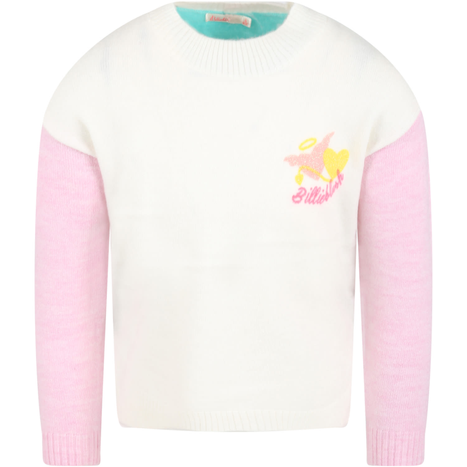 Billieblush Kids' Multicolor Sweater For Girl With Logo