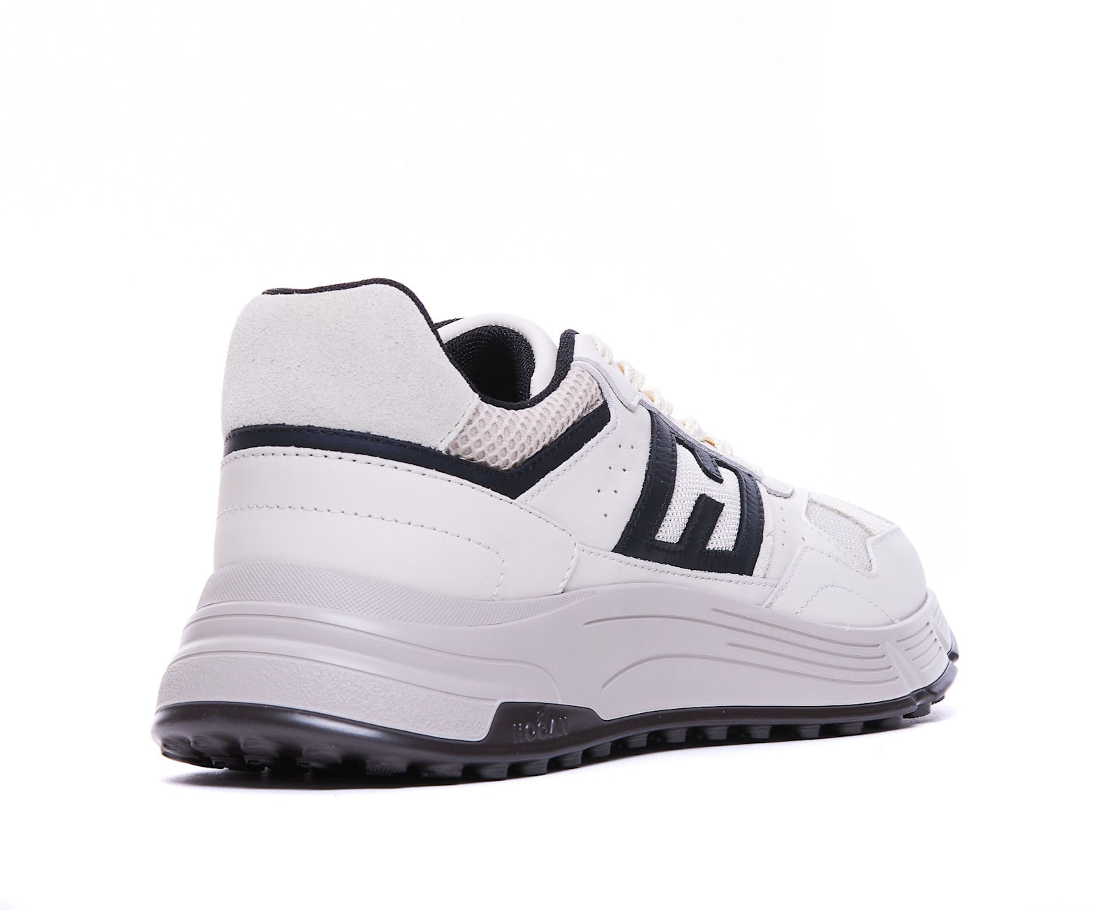 Hogan Hyperlight Sneaker In Smooth Leather In White